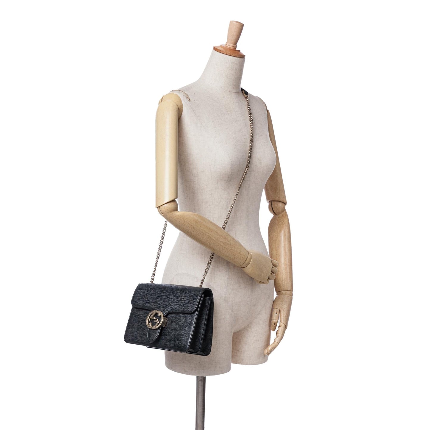 Gucci Small Dollar Calfskin Interlocking G Crossbody