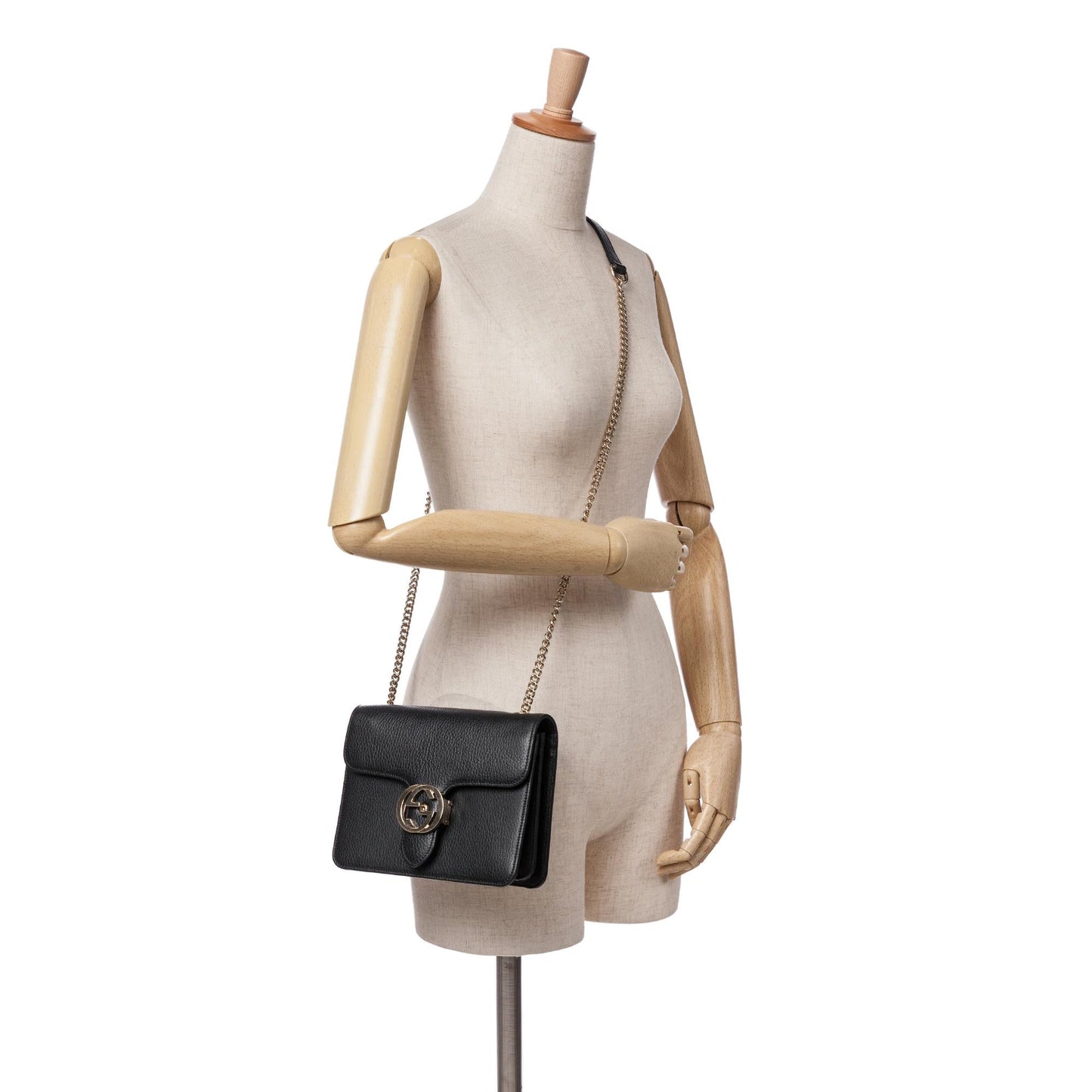 Gucci Small Dollar Calfskin Interlocking G Crossbody