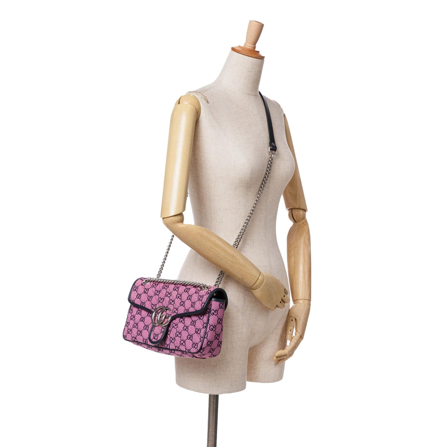 Gucci Small GG Canvas GG Marmont Crossbody