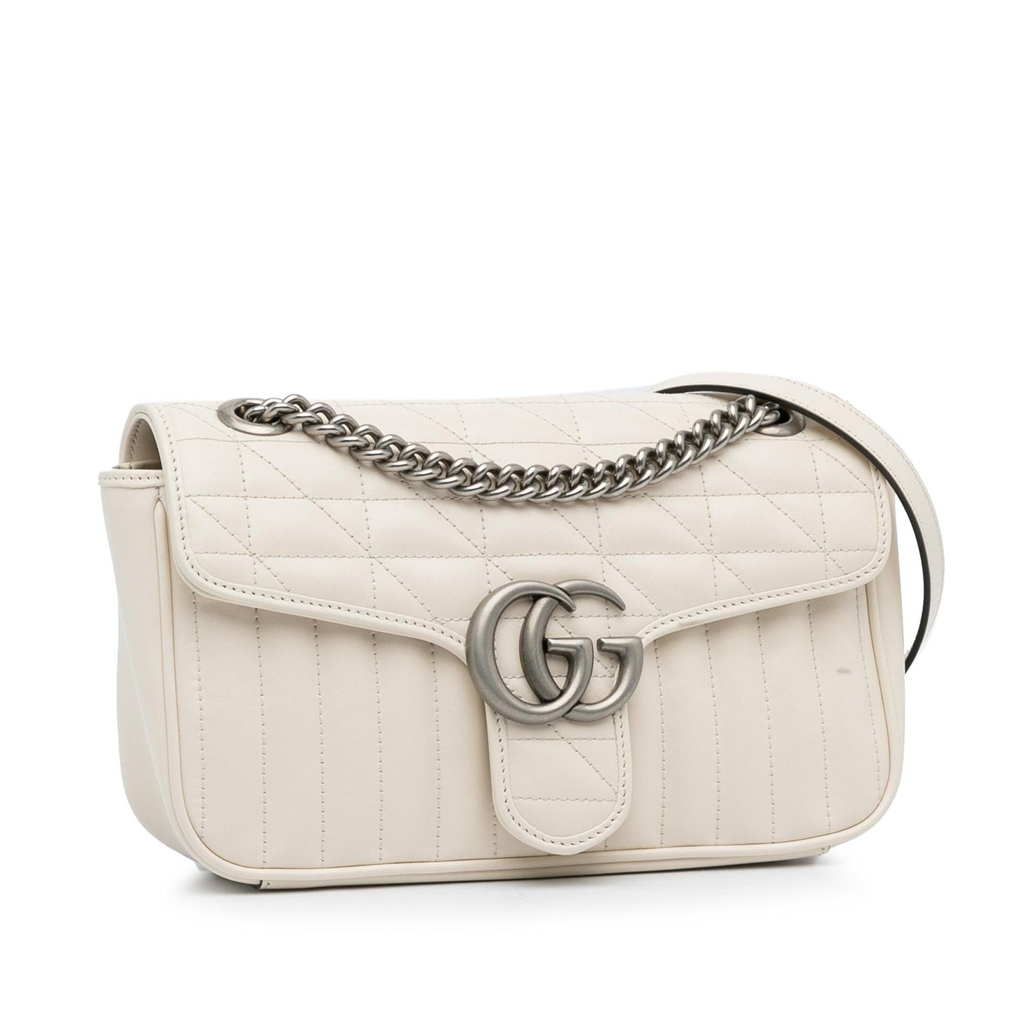 Gucci Small GG Marmont Aria Matelasse Crossbody Bag (SHG-LHf70H)
