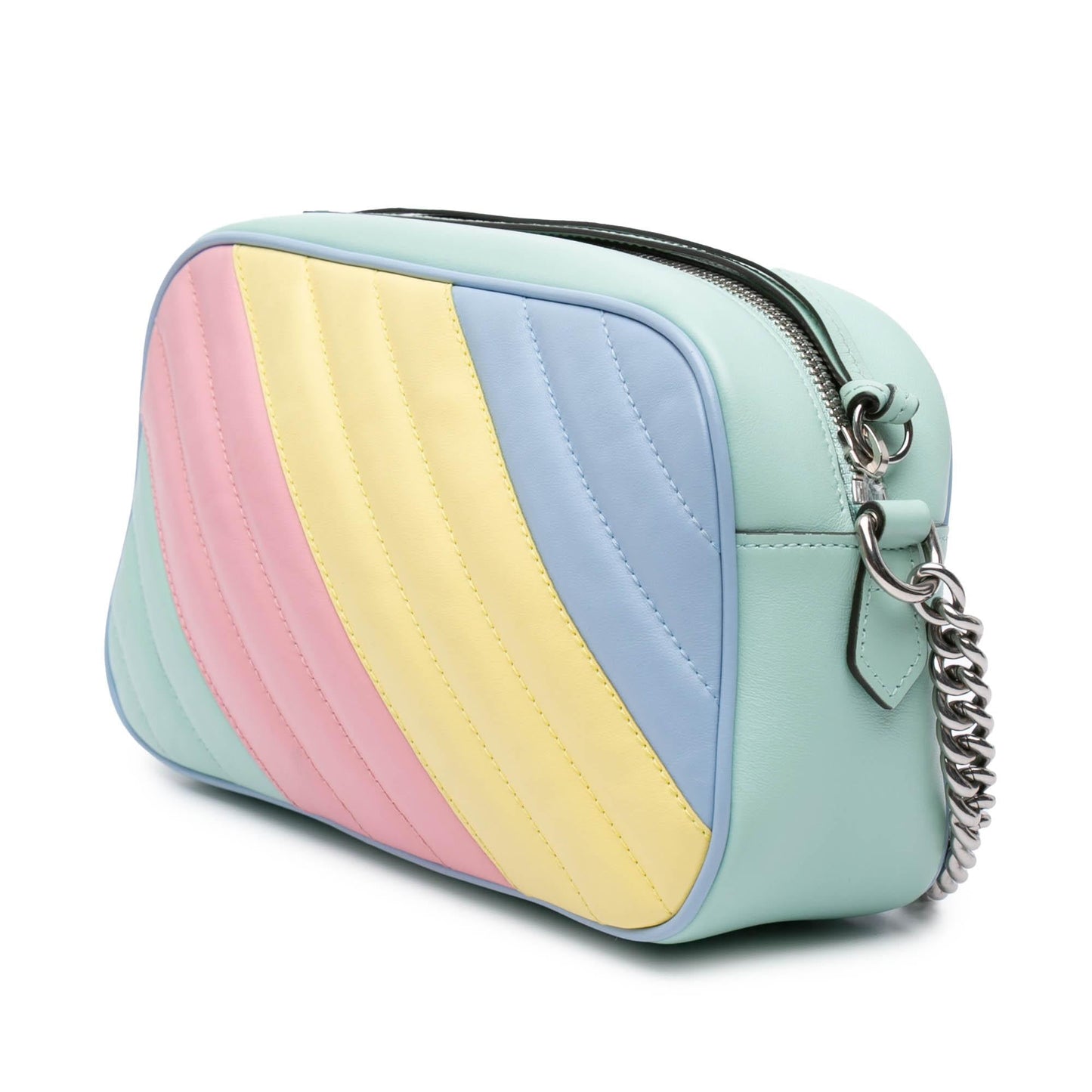 Gucci Small GG Marmont Diagonal Matelasse Leather Crossbody