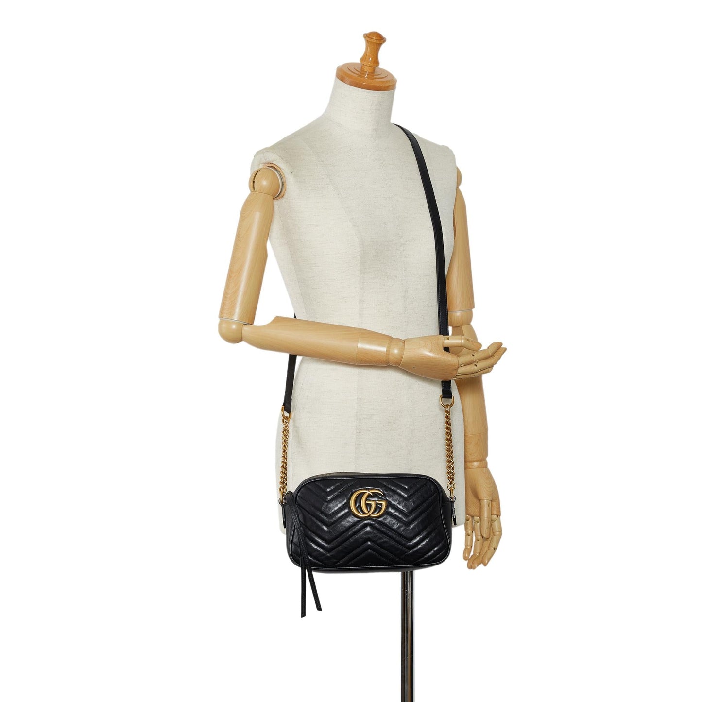 Gucci Small GG Marmont Matelasse Crossbody (SHG-RvNR1F)