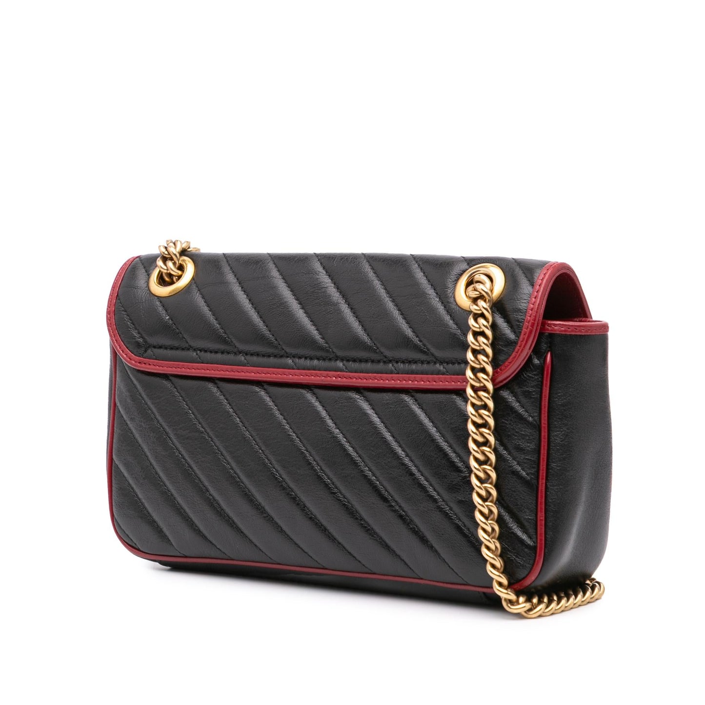 Gucci Small GG Marmont Matelasse Leather Torchon Flap Crossbody