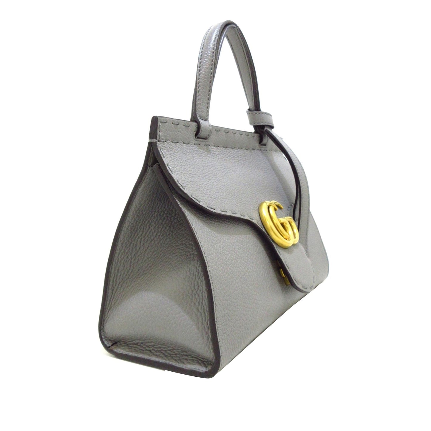 Gucci Small GG Marmont Top Handle Satchel (SHG-Raao4V)