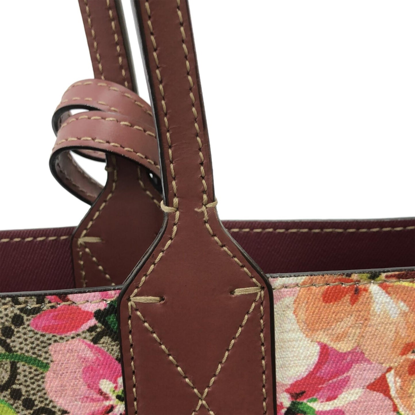 Gucci Small GG Supreme Blooms Reversible Tote (SHG-k7qQhG)