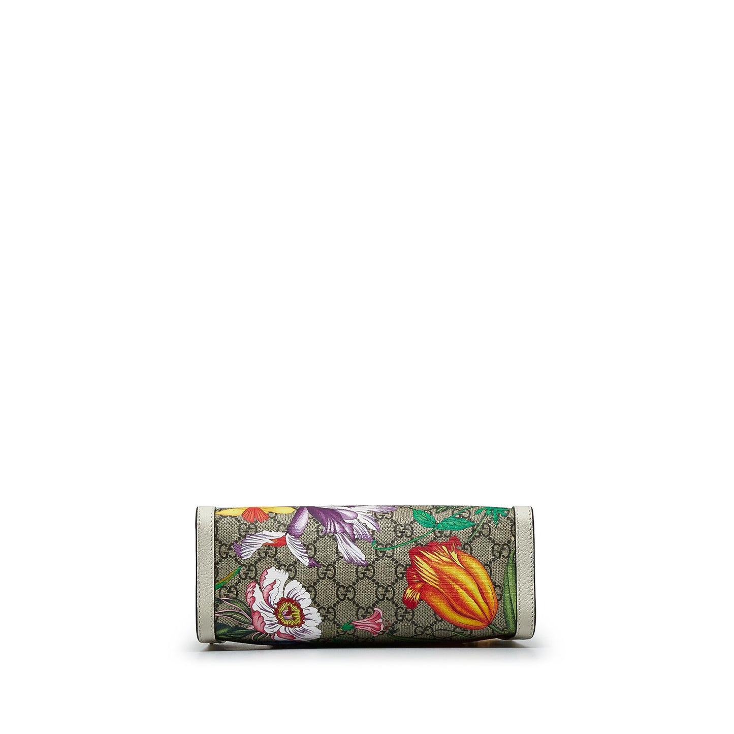 Gucci Small GG Supreme Flora Padlock Shoulder Bag (SHG-LnY51x)