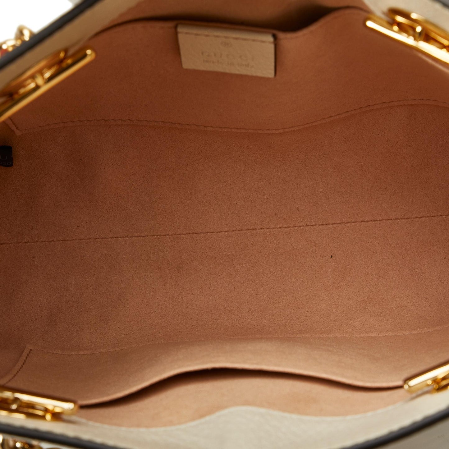 Gucci Small GG Supreme Flora Padlock Shoulder Bag (SHG-LnY51x)