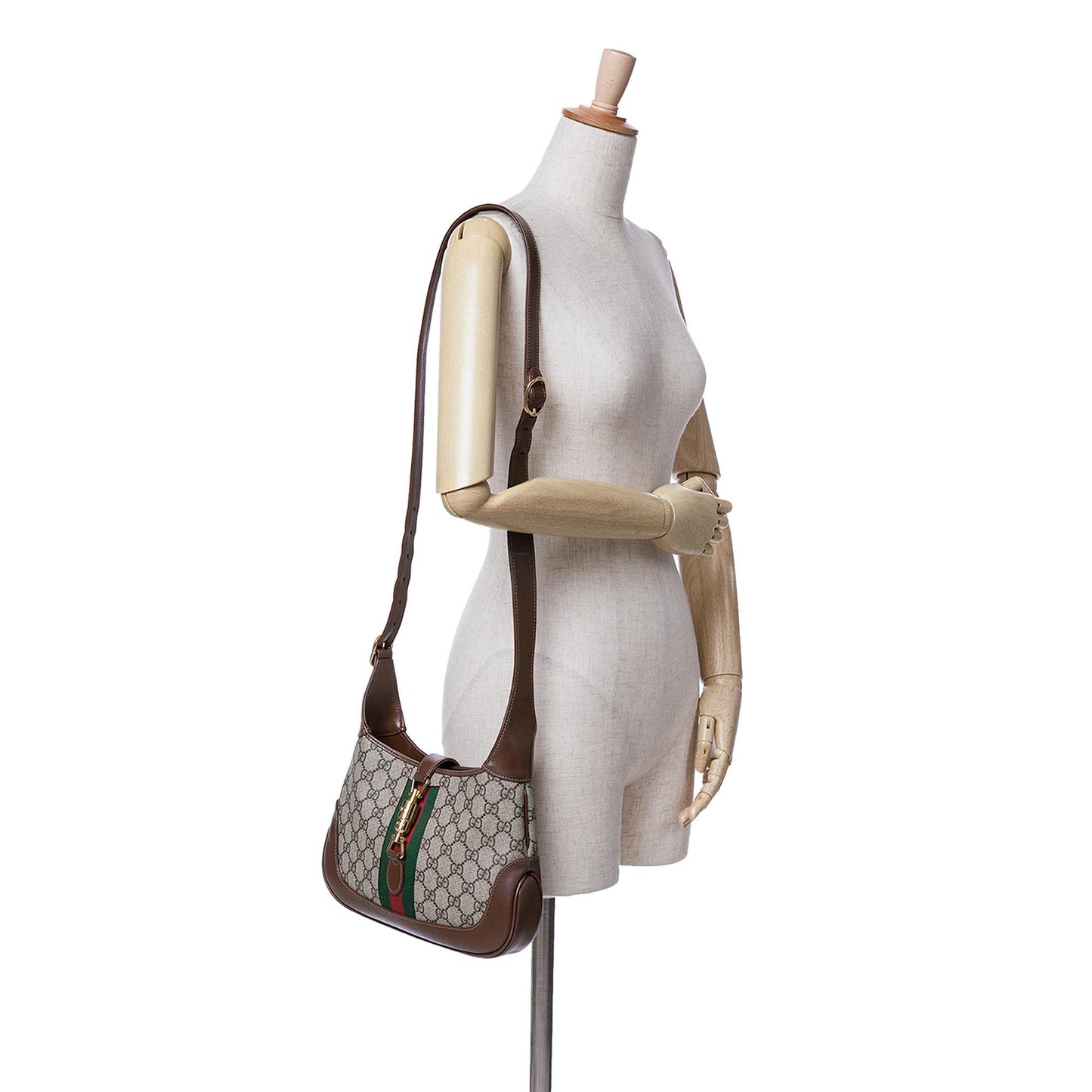 Gucci Small GG Supreme Jackie 1961 Crossbody (SHG-uz0h4h)