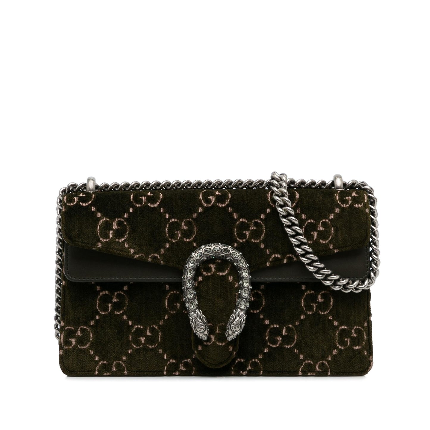 Gucci Small GG Velvet Dionysus Shoulder Bag (SHG-kiB2ot)