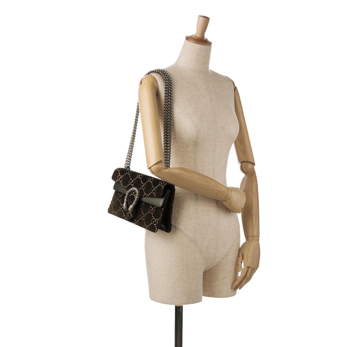 Gucci Small GG Velvet Dionysus Shoulder Bag (SHG-kiB2ot)