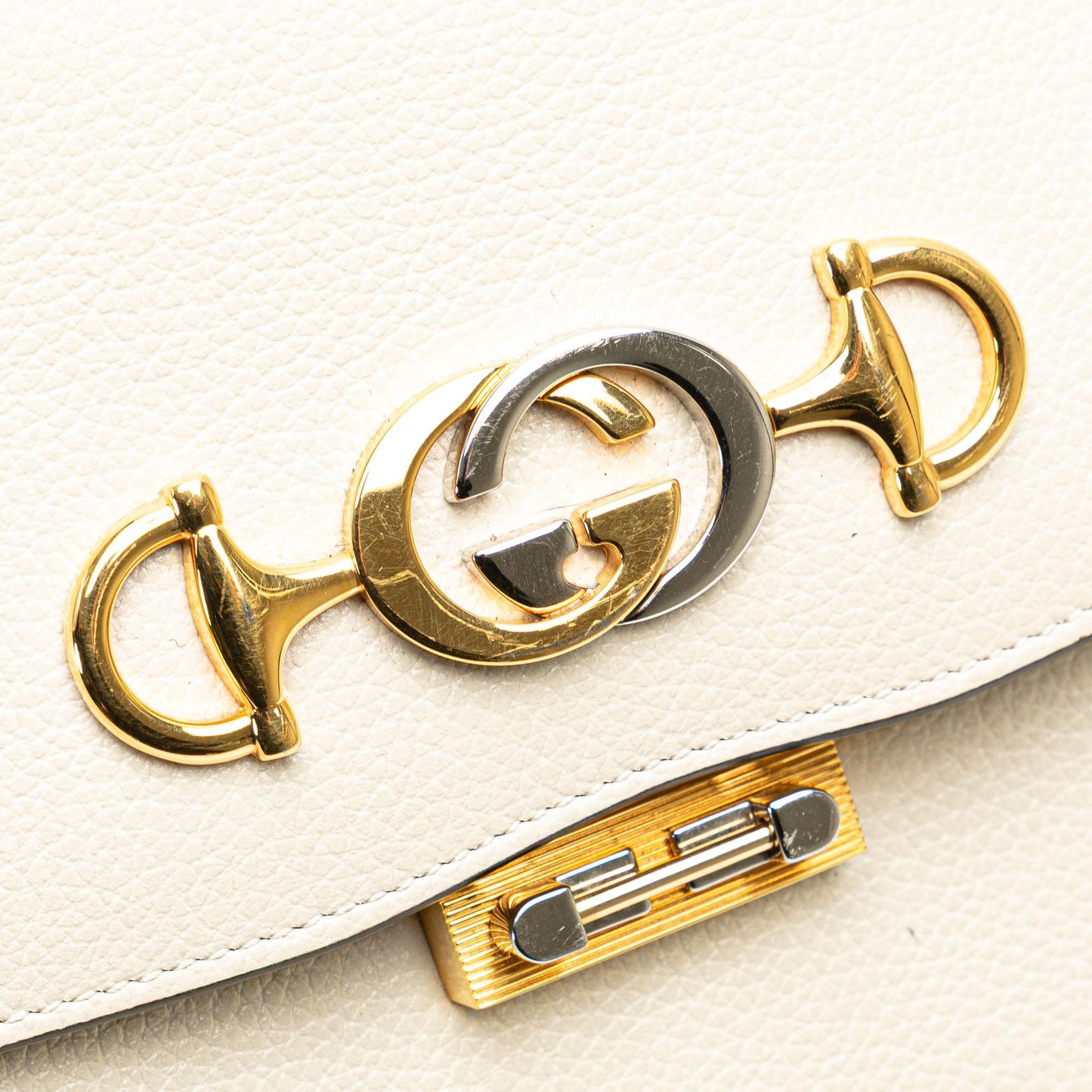 Gucci Small Grainy Calfskin Zumi Flap Crossbody