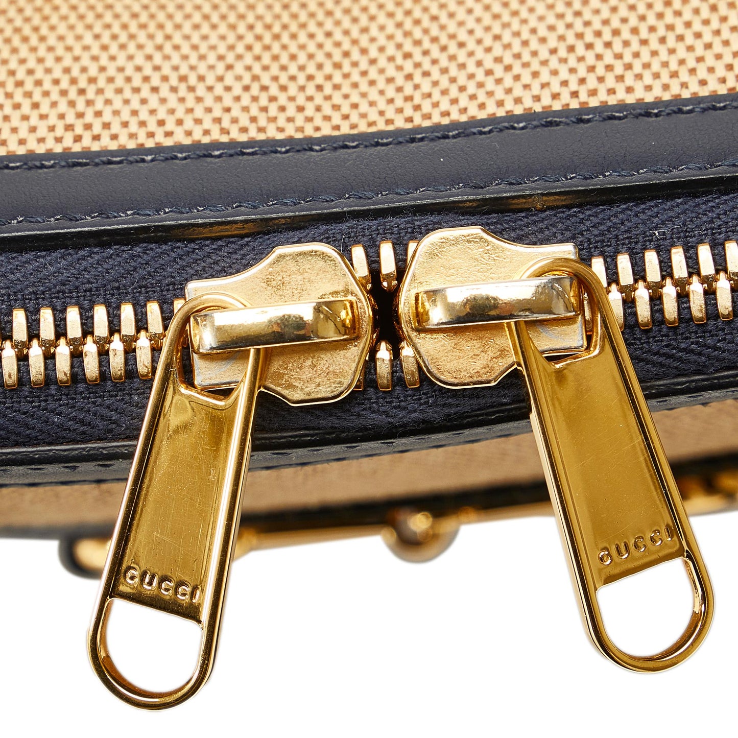 Gucci Small Horsebit 1955 Canvas Top Handle (SHG-QIxwtd)