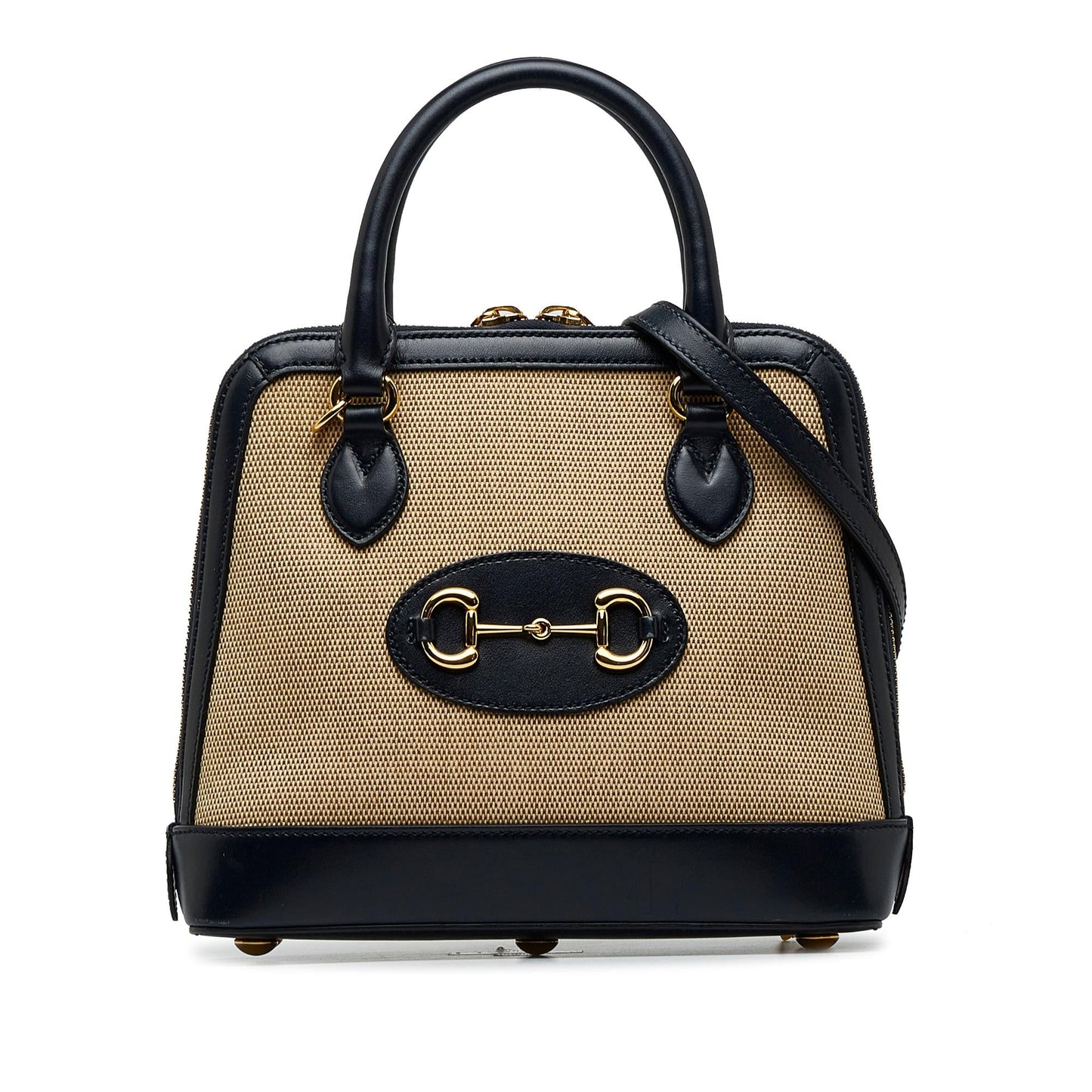 Gucci Small Horsebit 1955 Canvas Top Handle (SHG-QIxwtd)