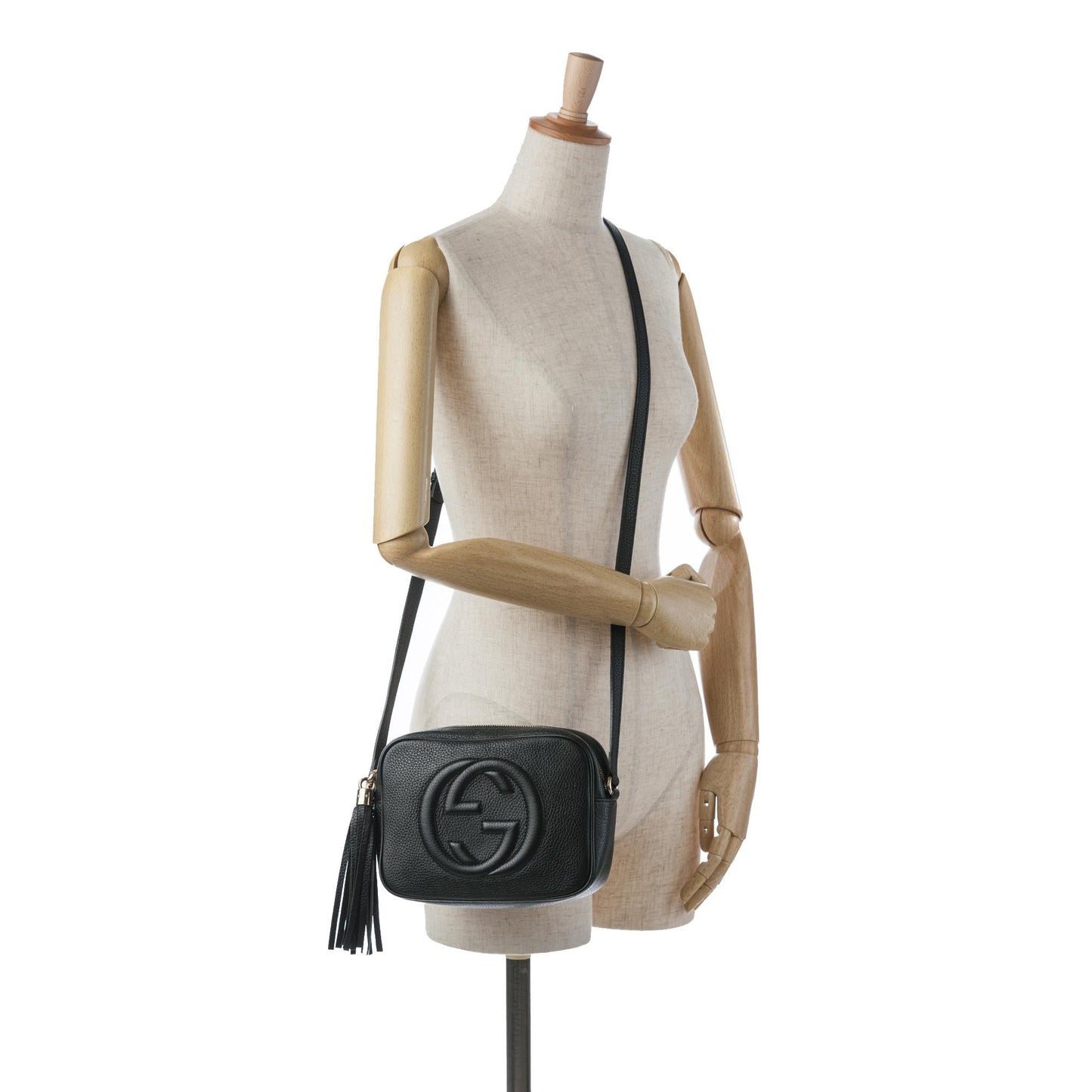 Gucci Small Leather Soho Disco Crossbody (SHG-31a1PN)