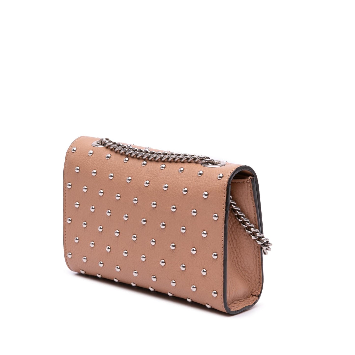 Gucci Small Leather Studded Miss Bamboo Crossbody