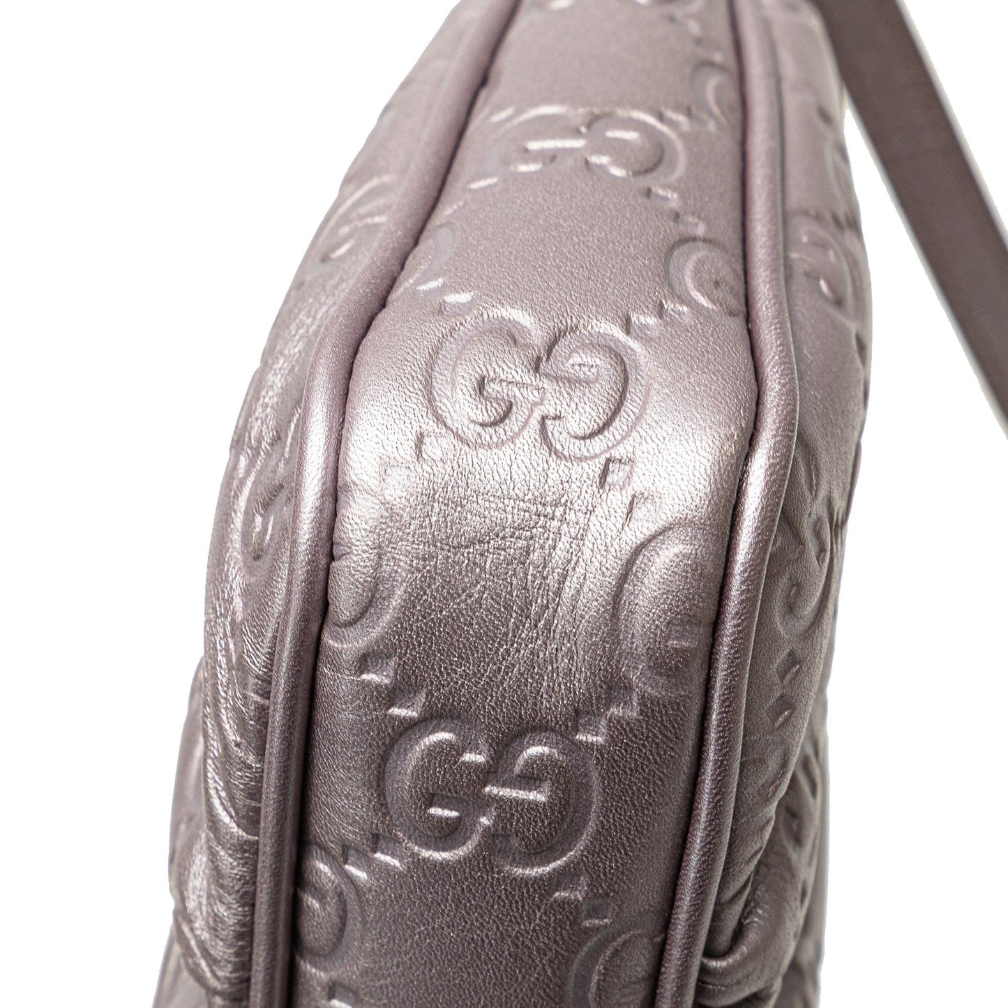Gucci Small Metallic Guccissima Lovely Crossbody