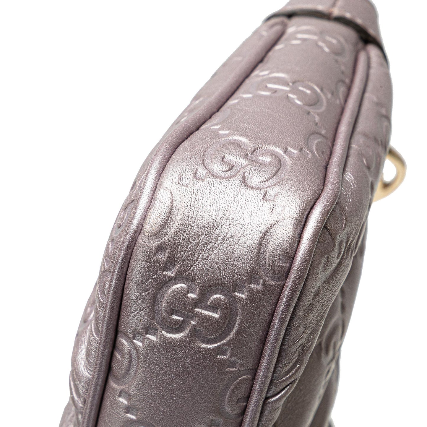 Gucci Small Metallic Guccissima Lovely Crossbody