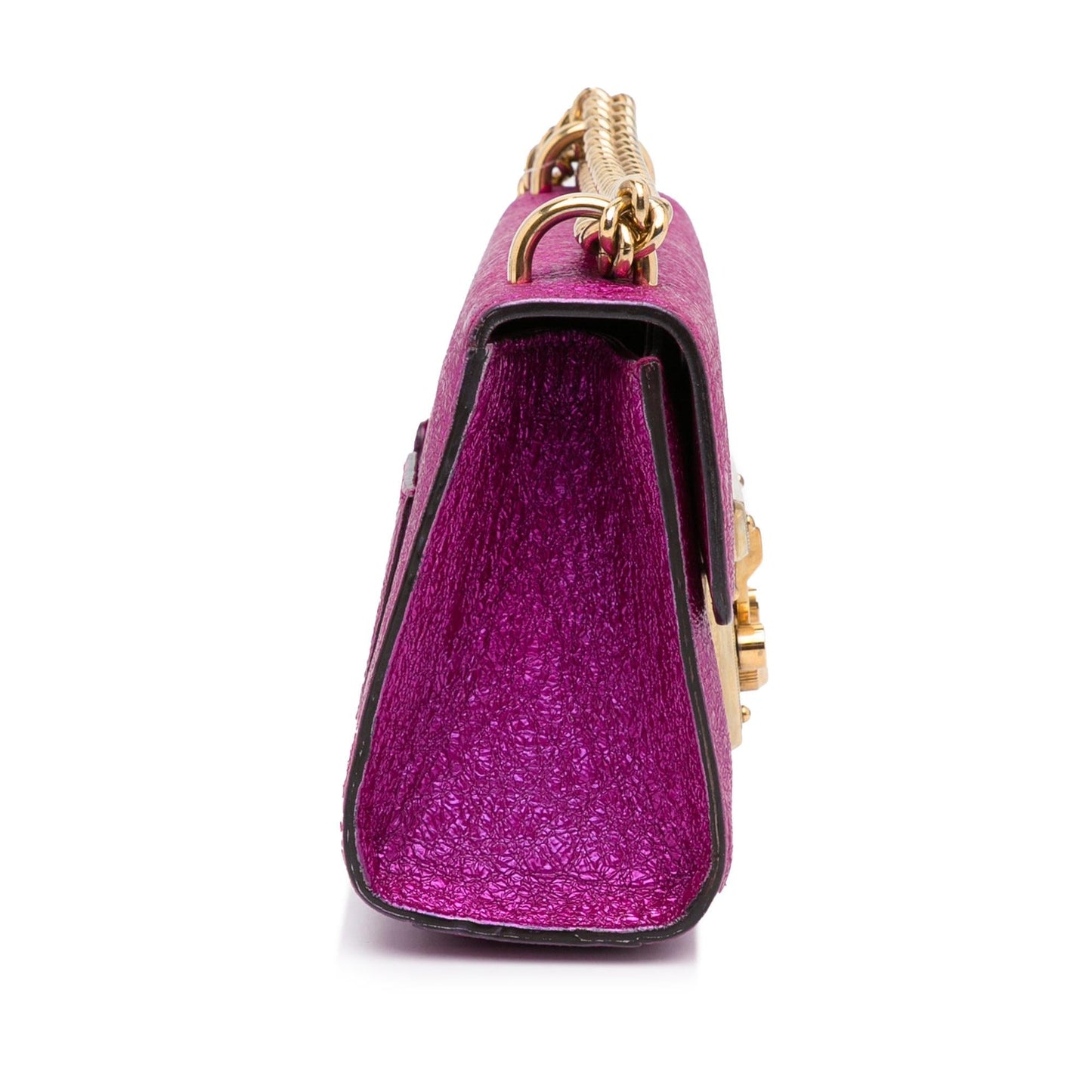 Gucci Small Metallic Padlock Crossbody (SHG-vepPaF)