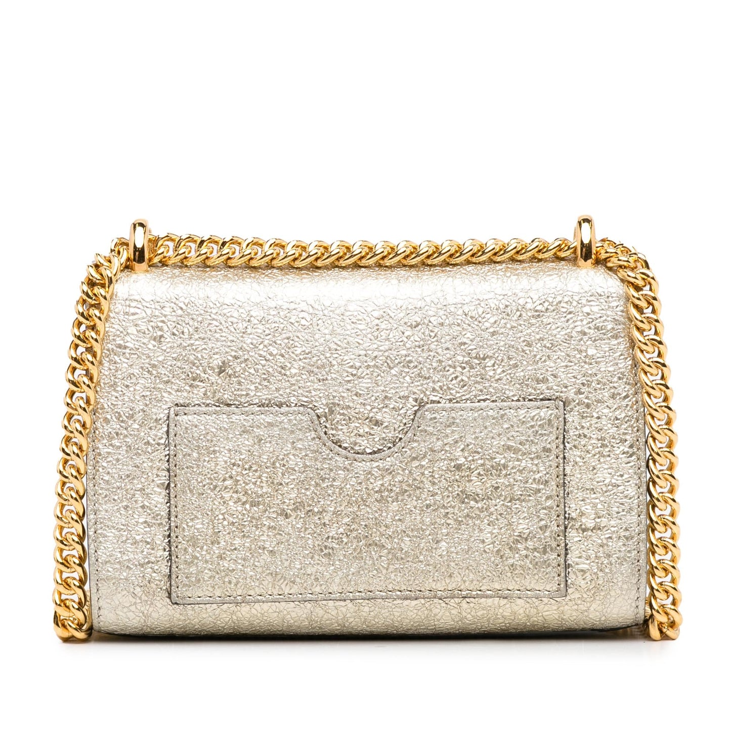 Gucci Small Metallic Padlock Crossbody (SHG-Vd4R6T)