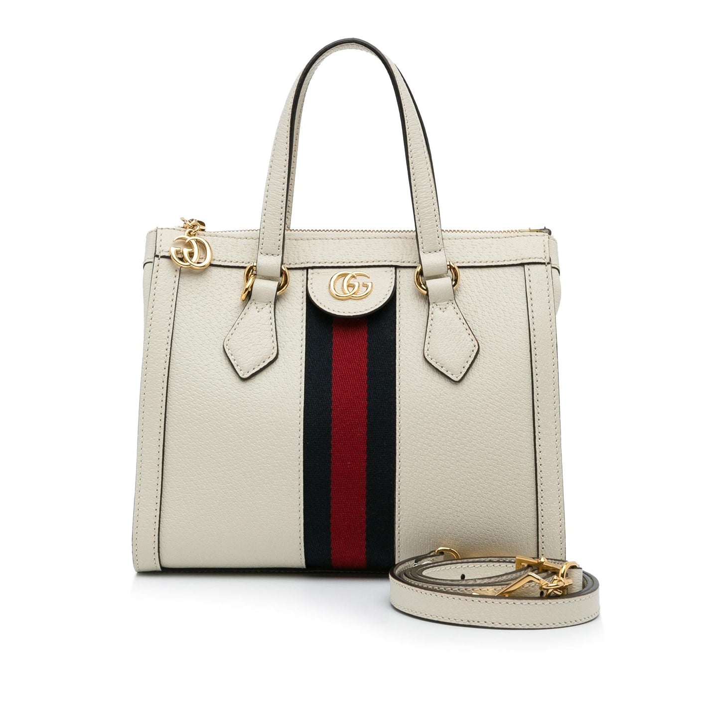 Gucci Small Ophidia Leather Satchel (SHG-LO2z7q)