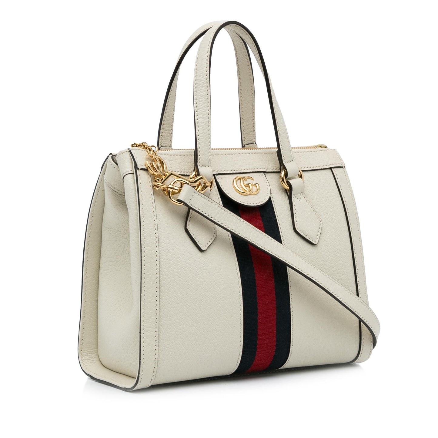 Gucci Small Ophidia Leather Satchel (SHG-LO2z7q)