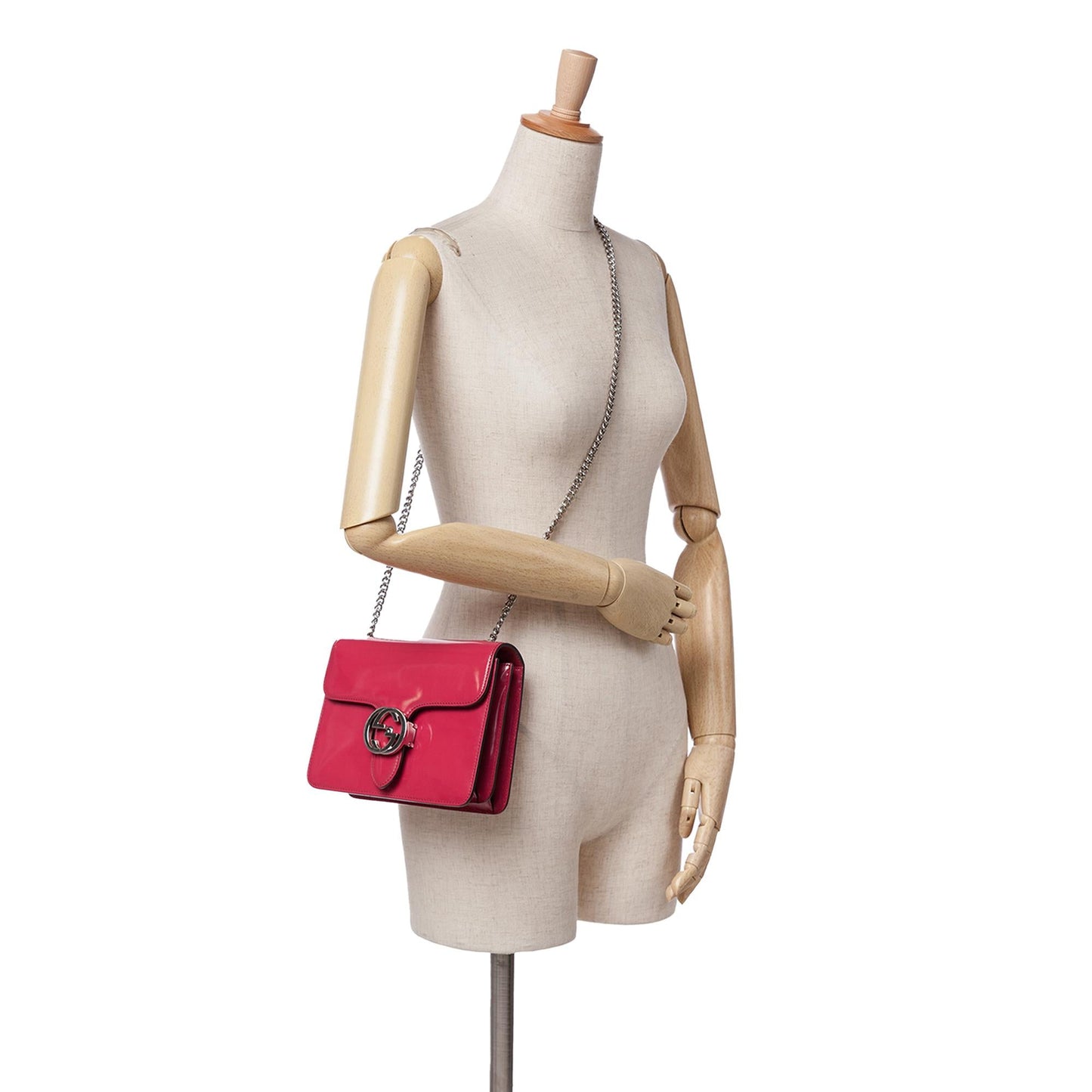 Gucci Small Polished Calfskin Interlocking G Dollar Crossbody