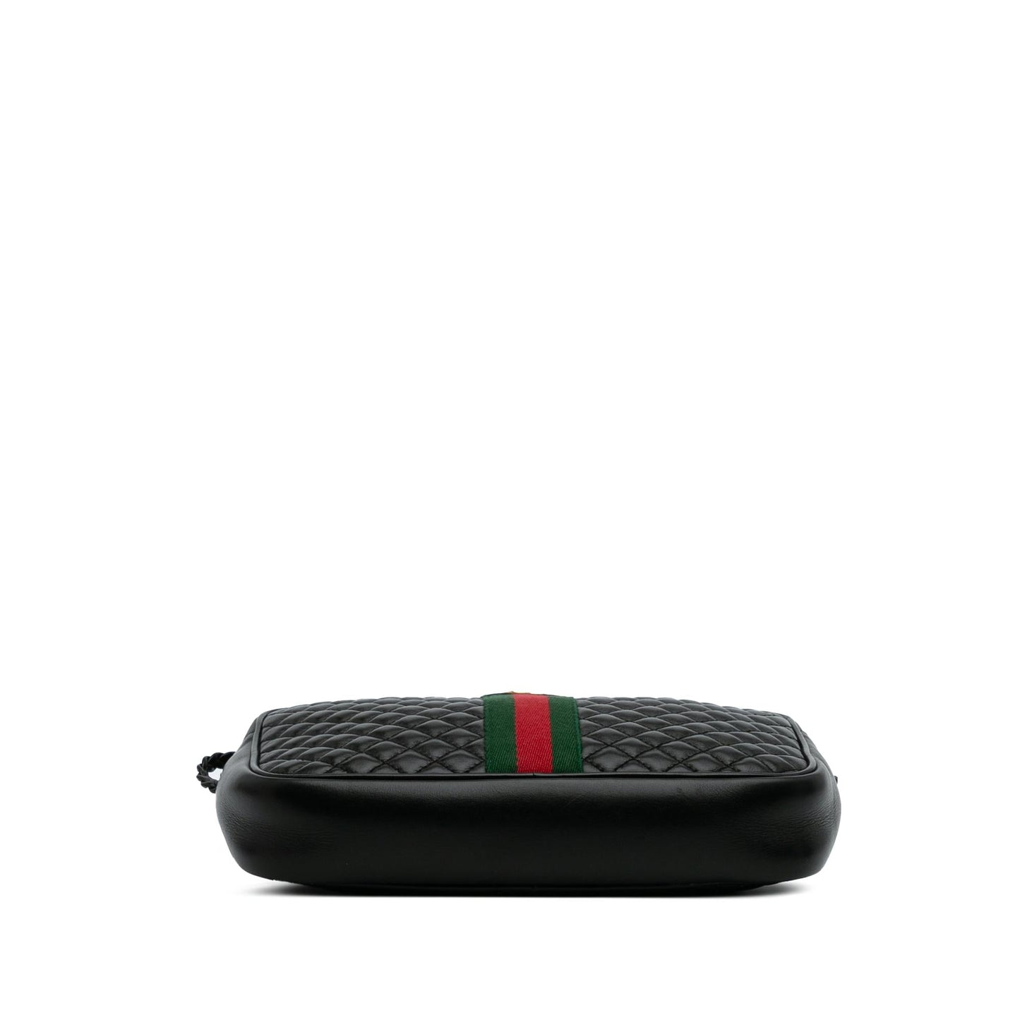 Gucci Small Quilted Leather Web Trapuntata Crossbody