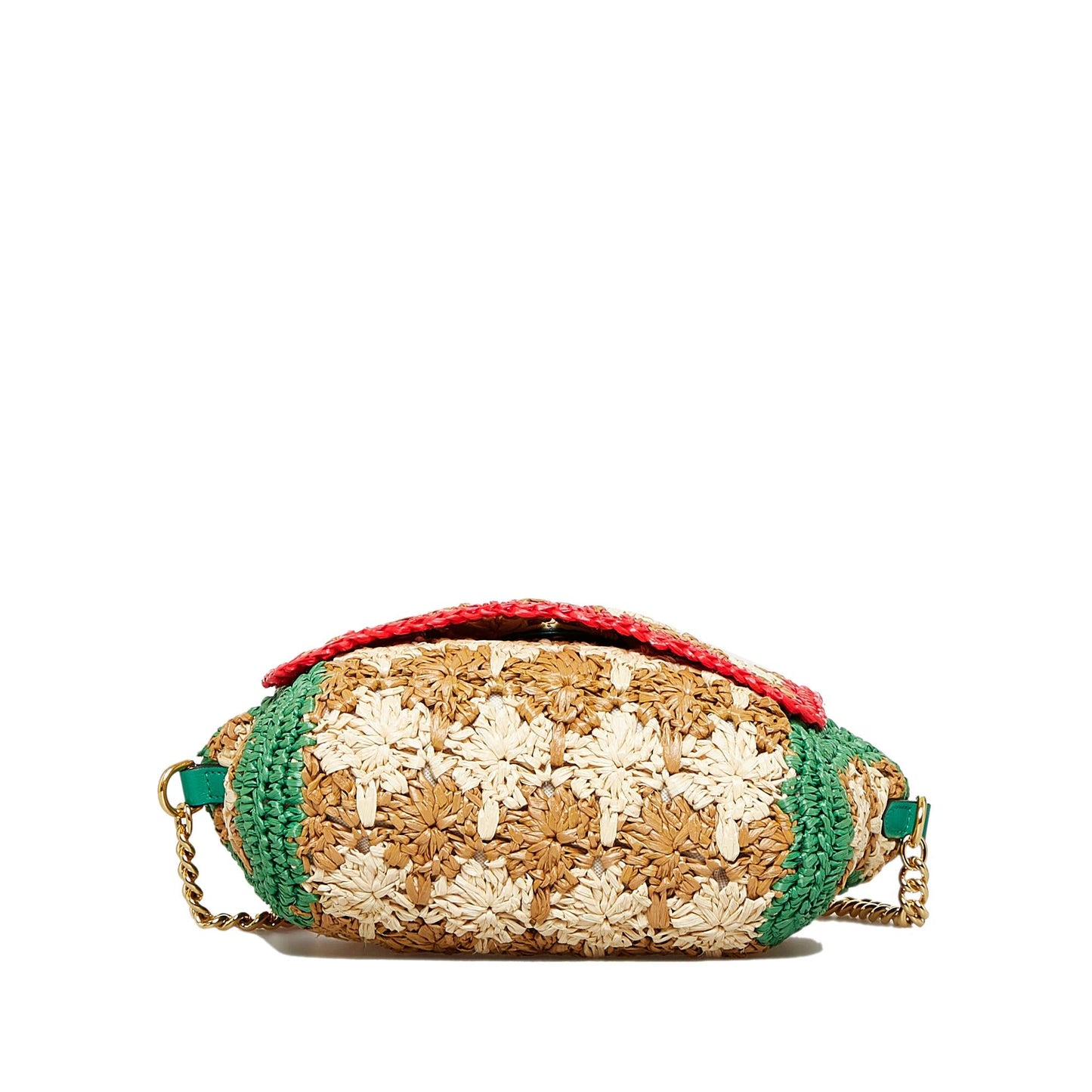 Gucci Small Raffia GG Marmont Crossbody
