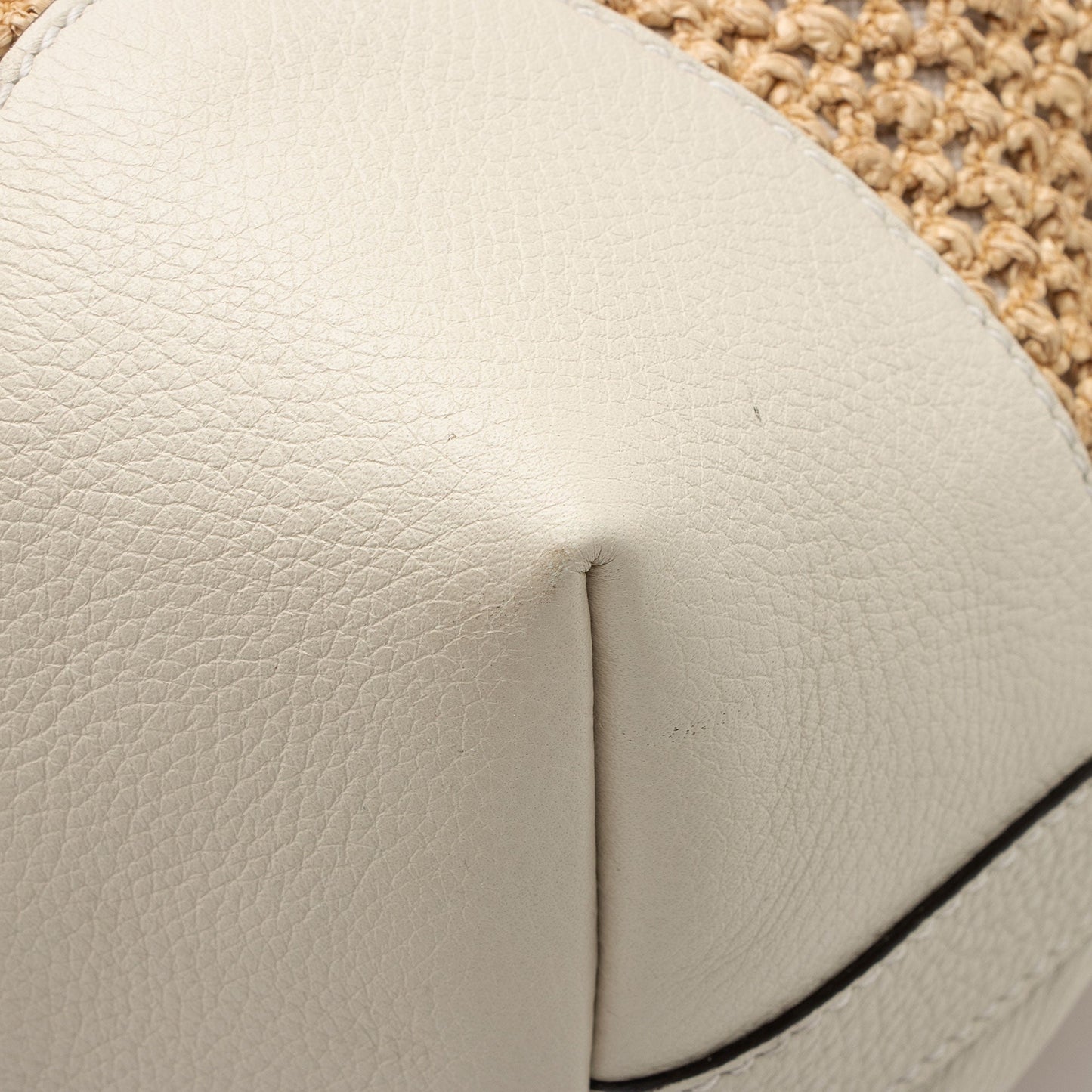 Gucci Straw Bamboo Top Handle Satchel (SHF-8UehuG)