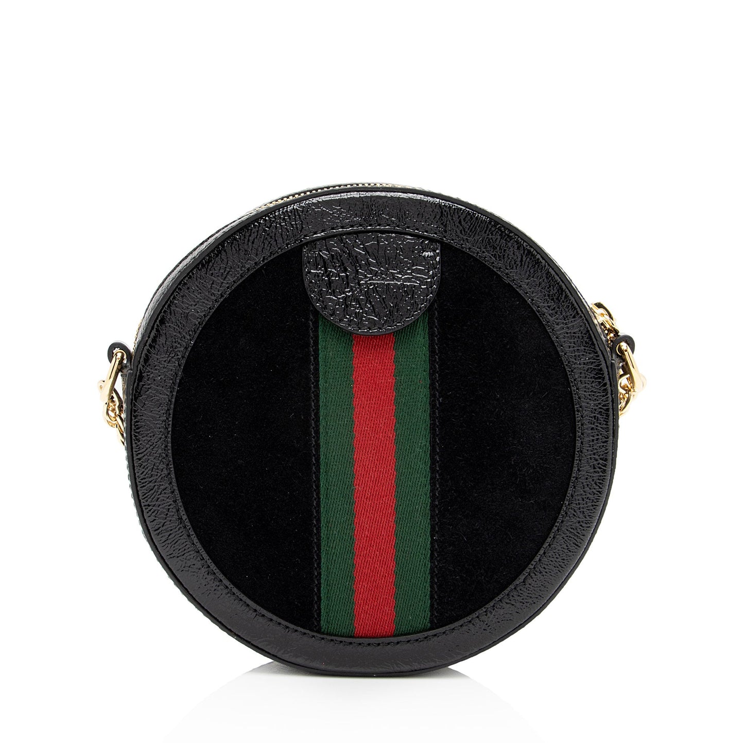 Gucci Suede Ophidia Round Mini Shoulder Bag (SHF-8Zp3I1)