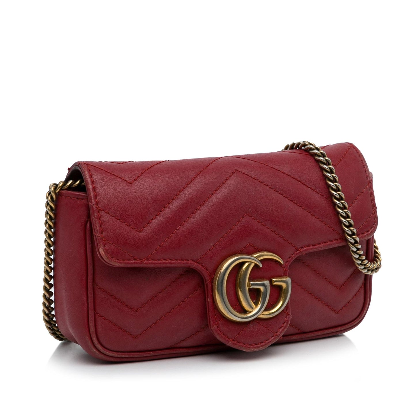 Gucci Super Mini GG Marmont Matelasse Crossbody Bag