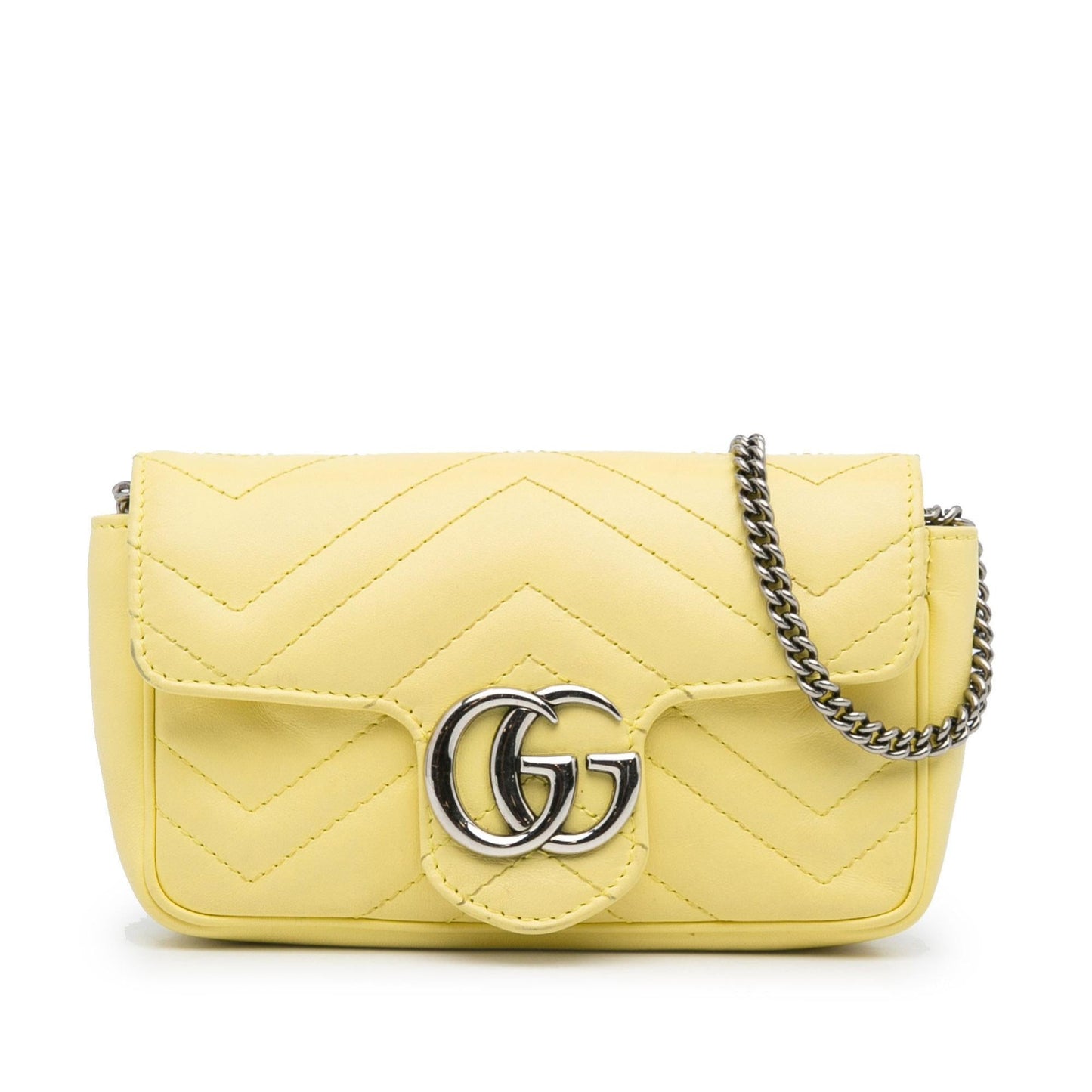 Gucci Super Mini GG Marmont Matelasse Crossbody Bag (SHG-09ddxk)