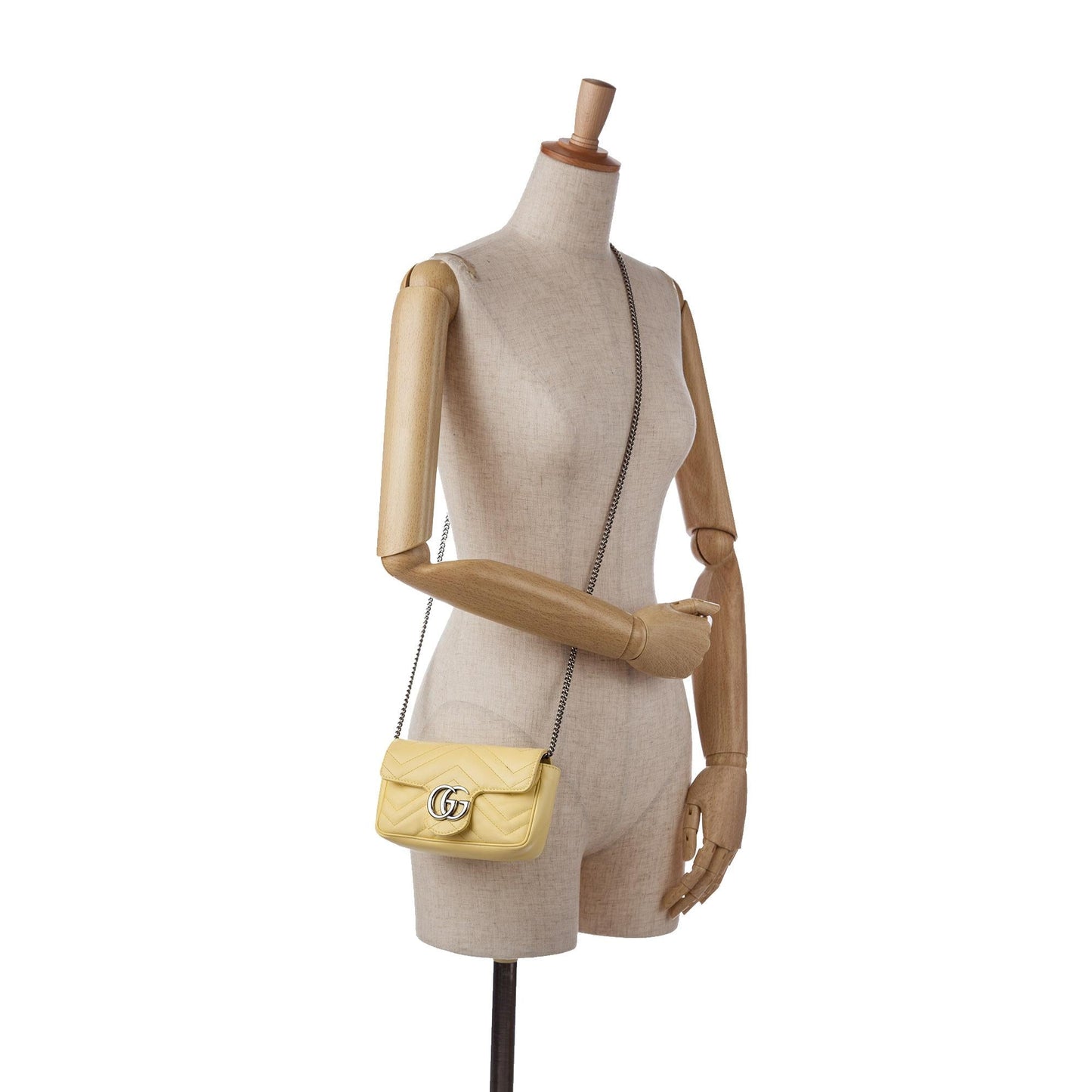 Gucci Super Mini GG Marmont Matelasse Crossbody Bag (SHG-09ddxk)