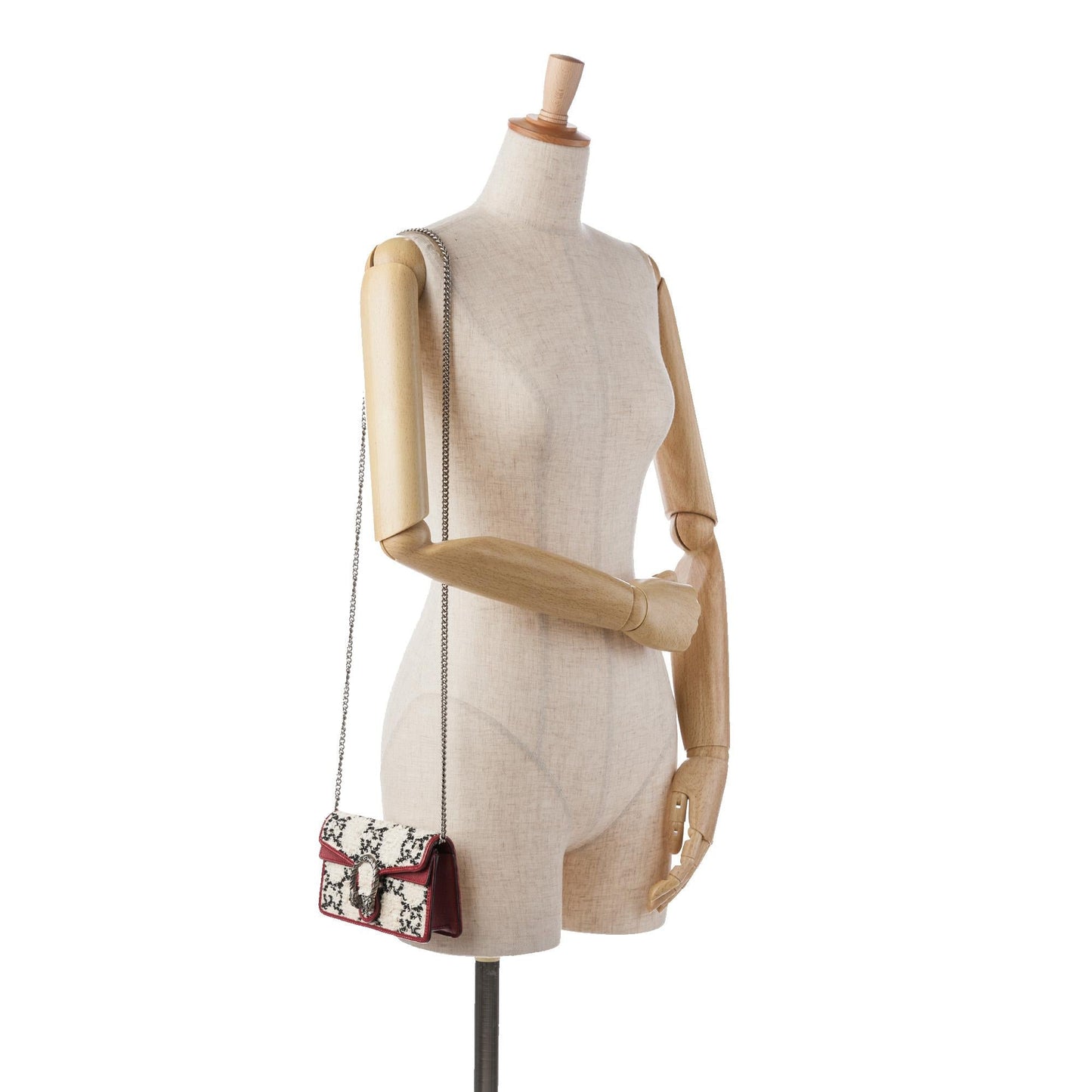 Gucci Super Mini GG Tweed Dionysus Crossbody Bag (SHG-a03ekZ)