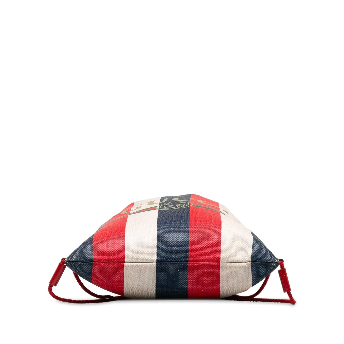 Gucci Sylvie Stripe Logo Drawstring Backpack (SHG-NUSbQN)