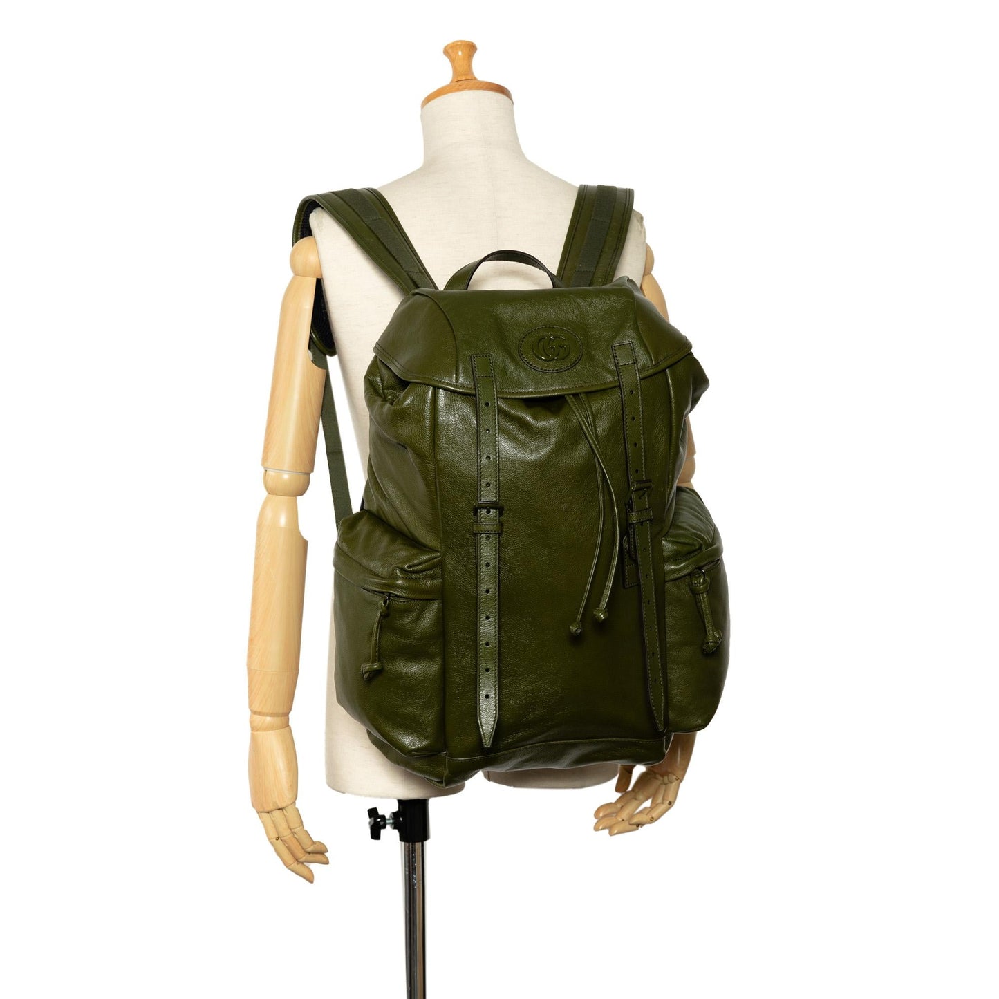 Gucci Tonal GG Double Pocket Belt Backpack (SHG-SC1jz3)