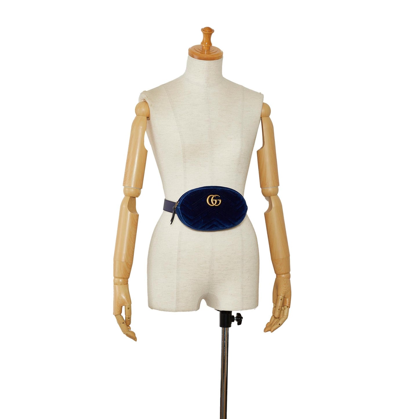 Gucci Velvet GG Marmont Matelasse Belt Bag (SHG-qgXms2)