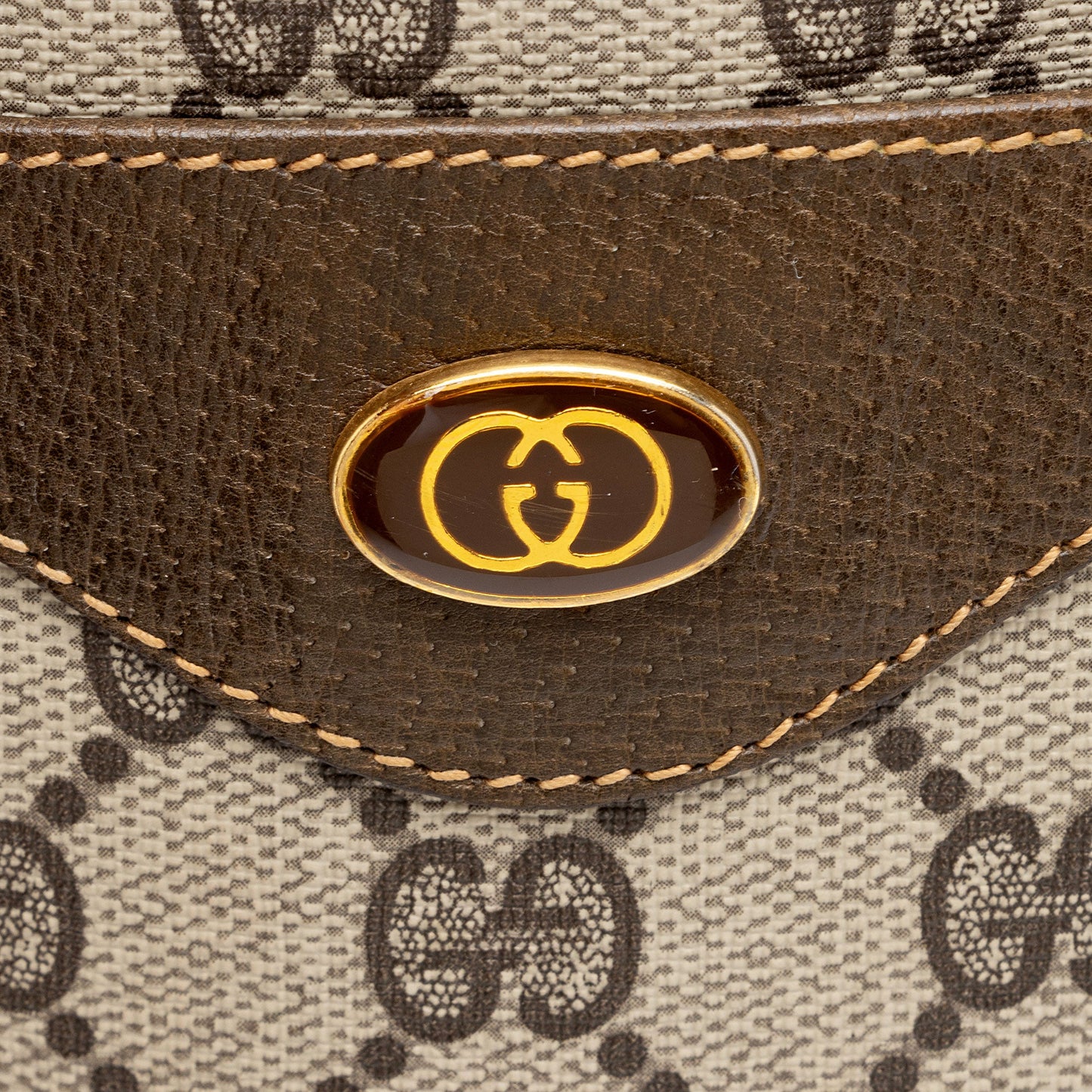 Gucci Vintage GG Plus Web Tote (SHF-hILX0s)
