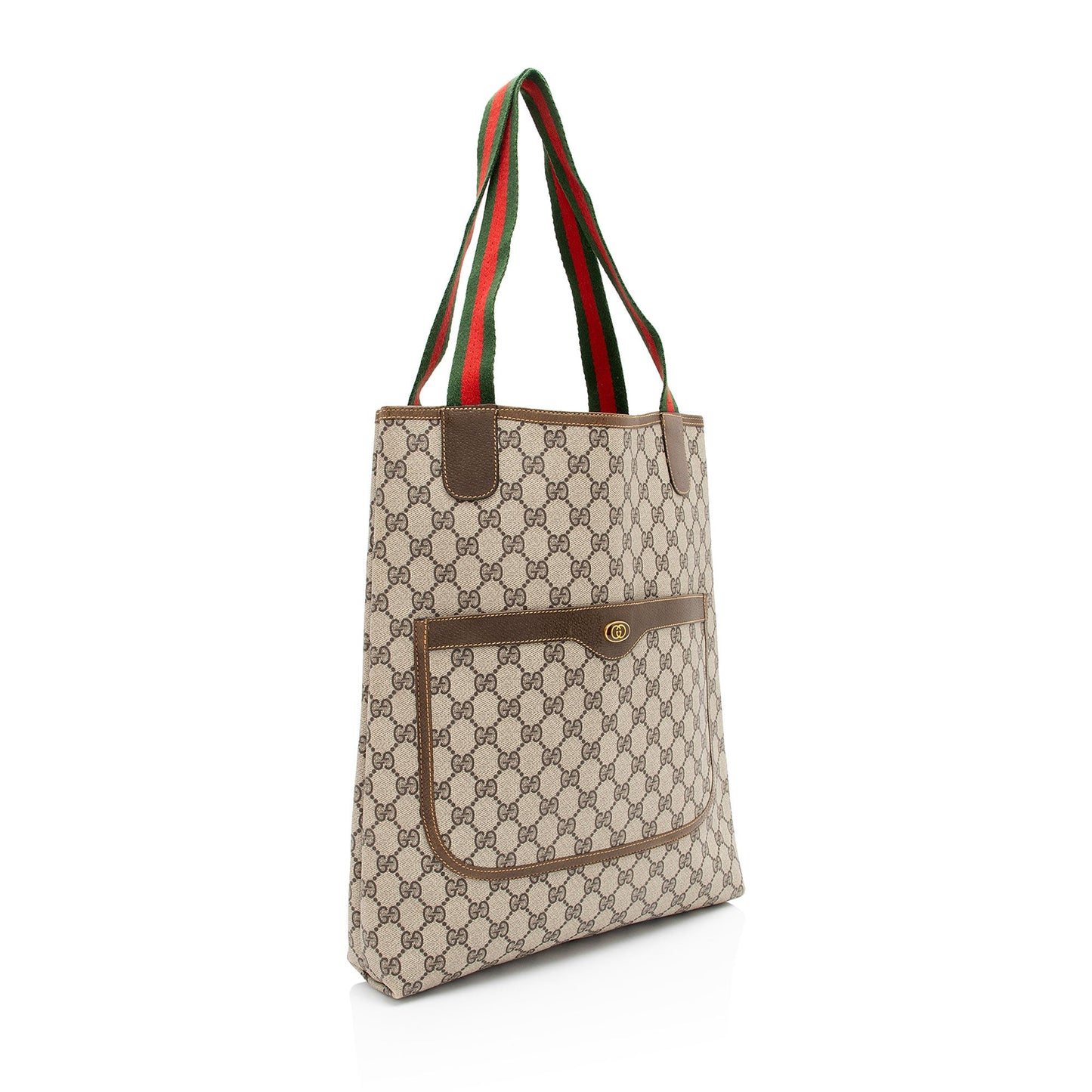 Gucci Vintage GG Plus Web Tote (SHF-hILX0s)