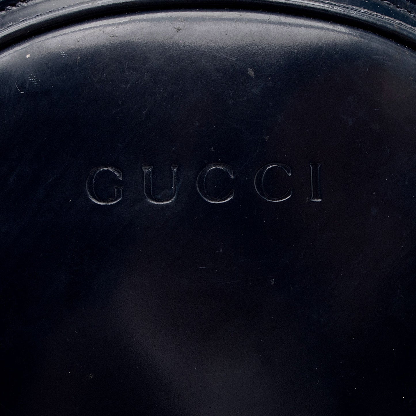 Gucci Vintage Patent Leather Bamboo Sling Backpack (SHF-dSK8BK)