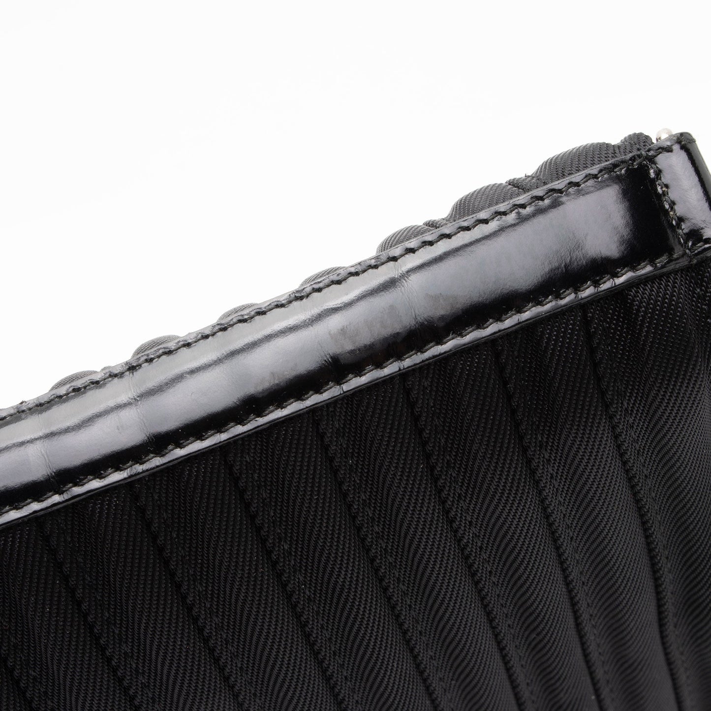Gucci Vintage Quilted Nylon Bamboo Tote (SHF-2fSkOi)