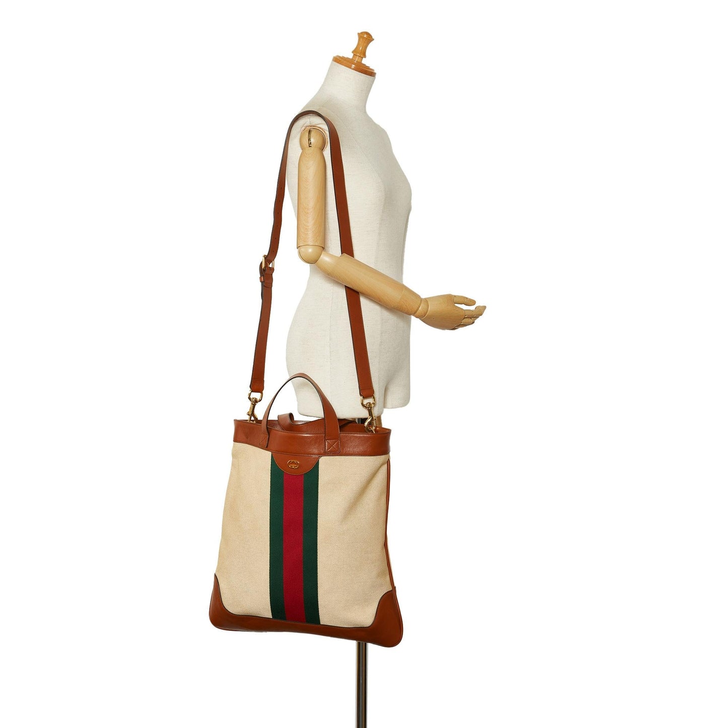 Gucci Web Canvas Satchel (SHG-g41Sc1)