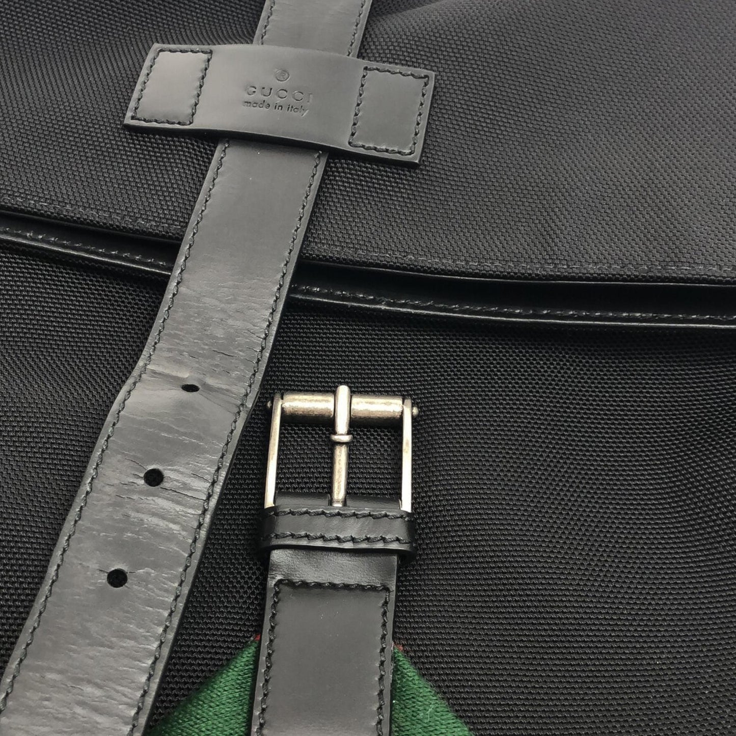 Gucci Web Fold Over Techno Backpack (SHG-0Uyhhq)