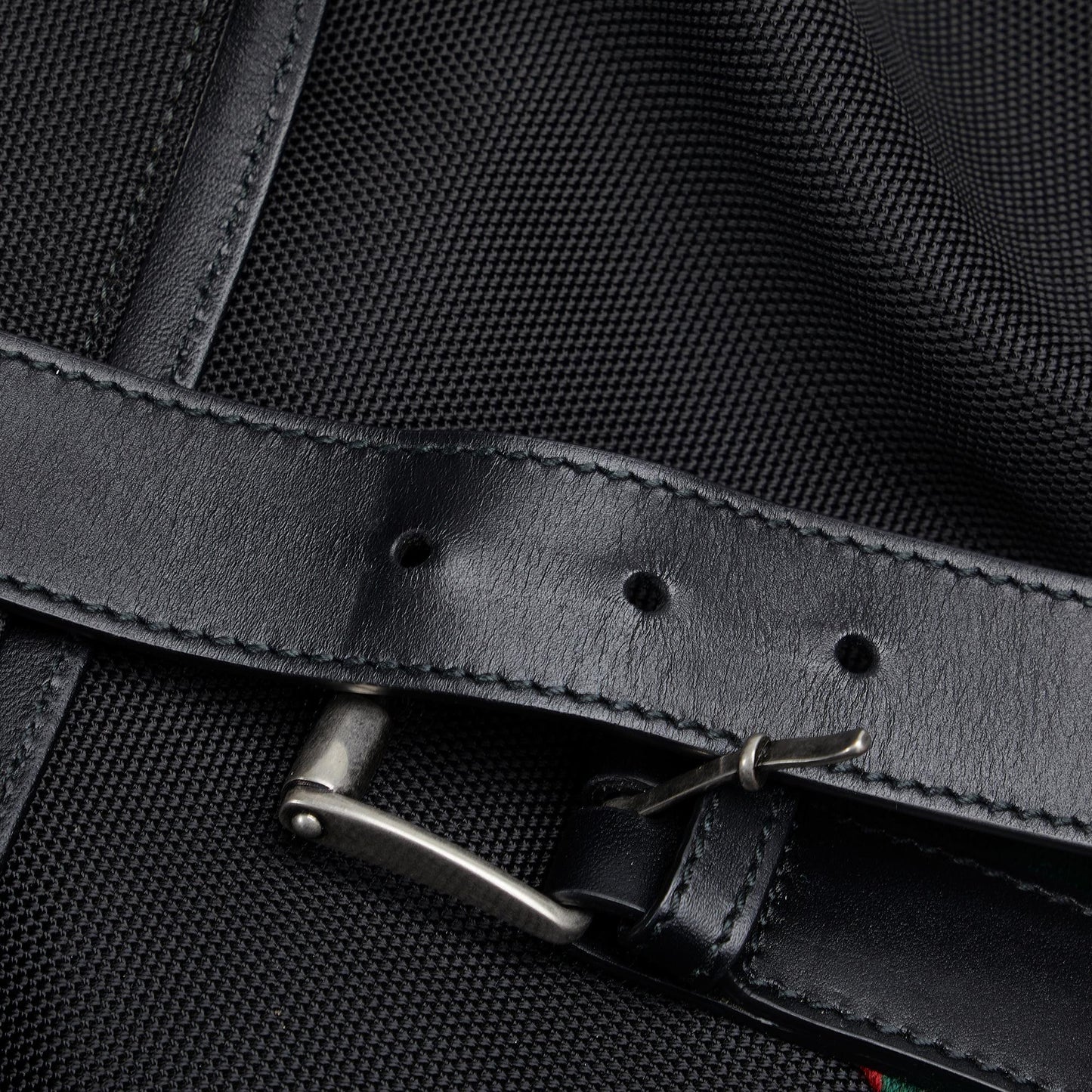 Gucci Web Fold Over Techno Backpack