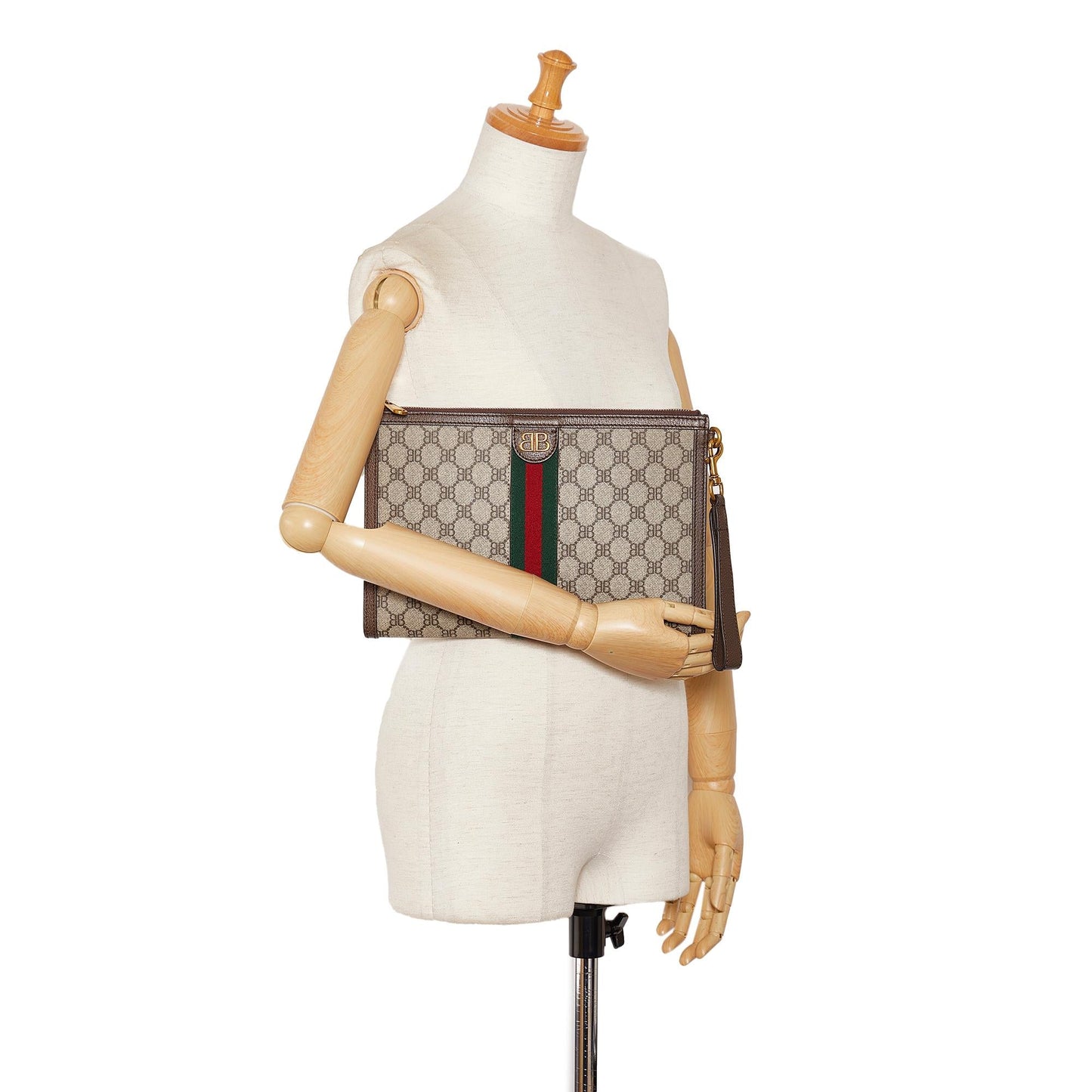 Gucci X Balenciaga BB Supreme Ophidia Web Clutch (SHG-dS0YCq)