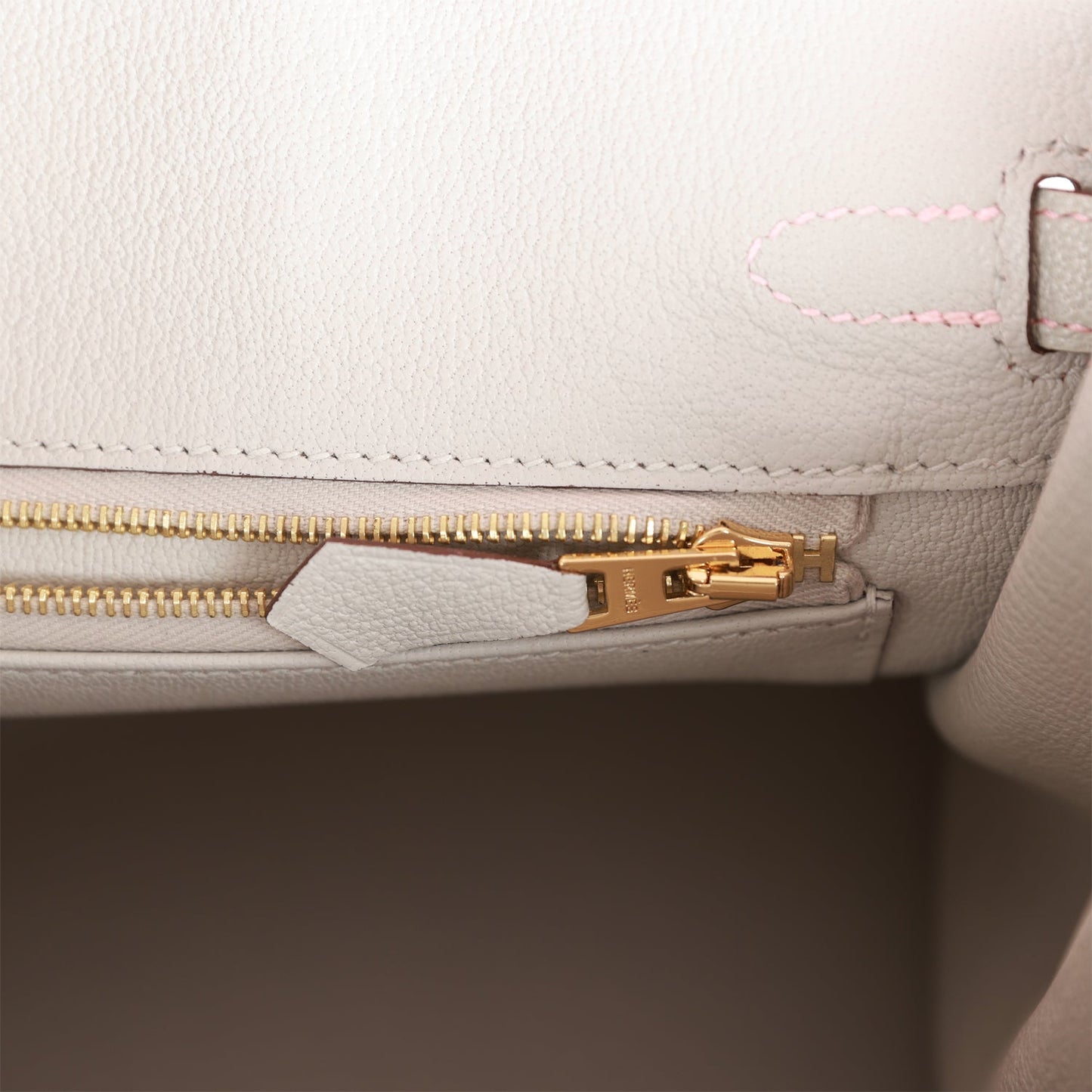 Hermes Special Order (HSS) Birkin 25 Rose Sakura and Gris Perle Chevre Mysore Rose Gold Hardware
