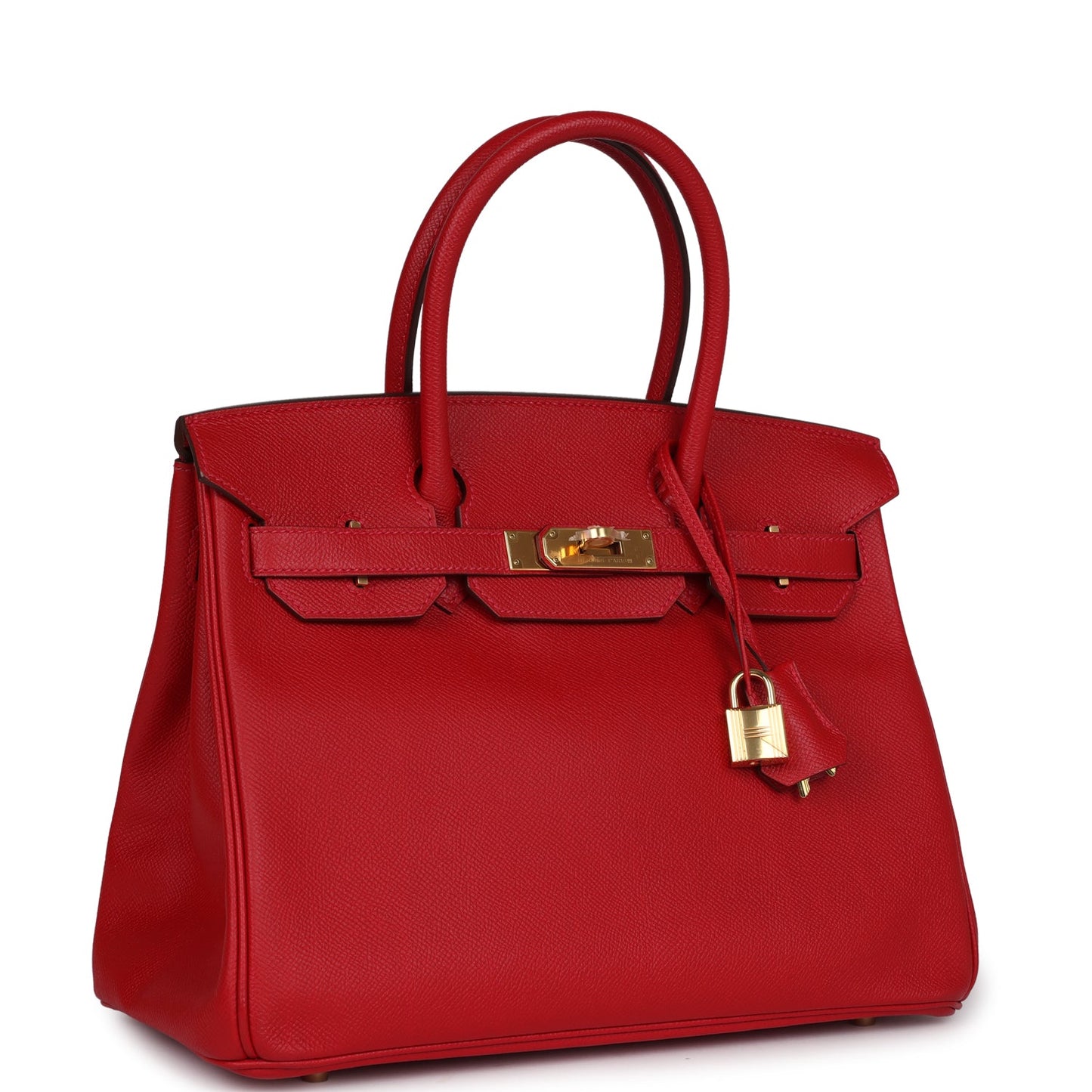 Hermes Birkin 30 Rouge Casaque Epsom Gold Hardware