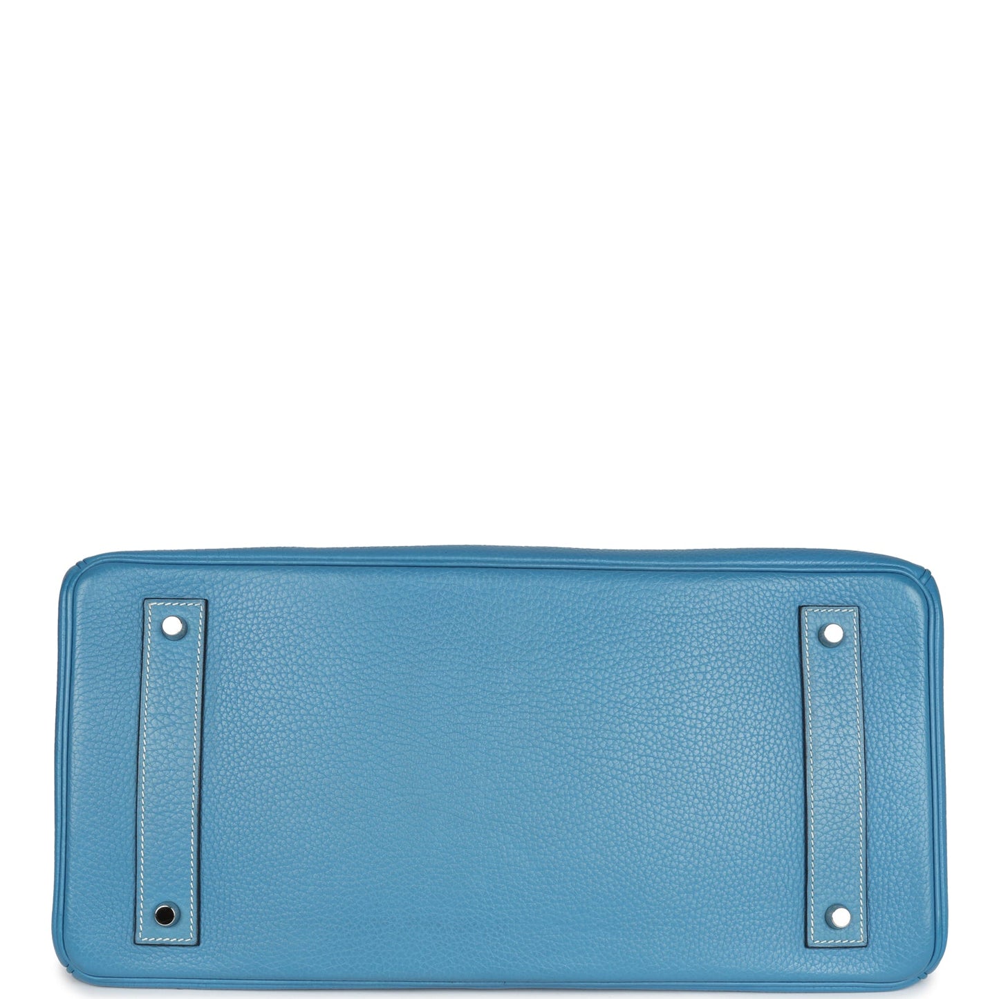 Hermes Shoulder Birkin 42 JPG Blue Jean Clemence Palladium Hardware