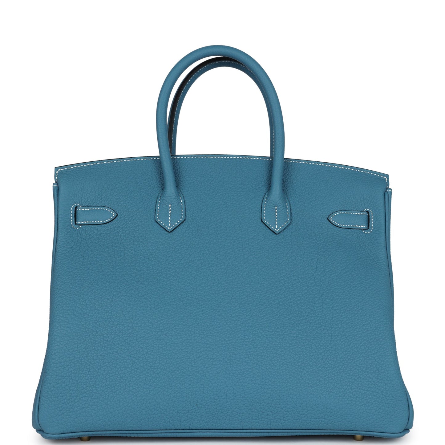 Hermes Birkin 35 Blue Jean Togo Gold Hardware