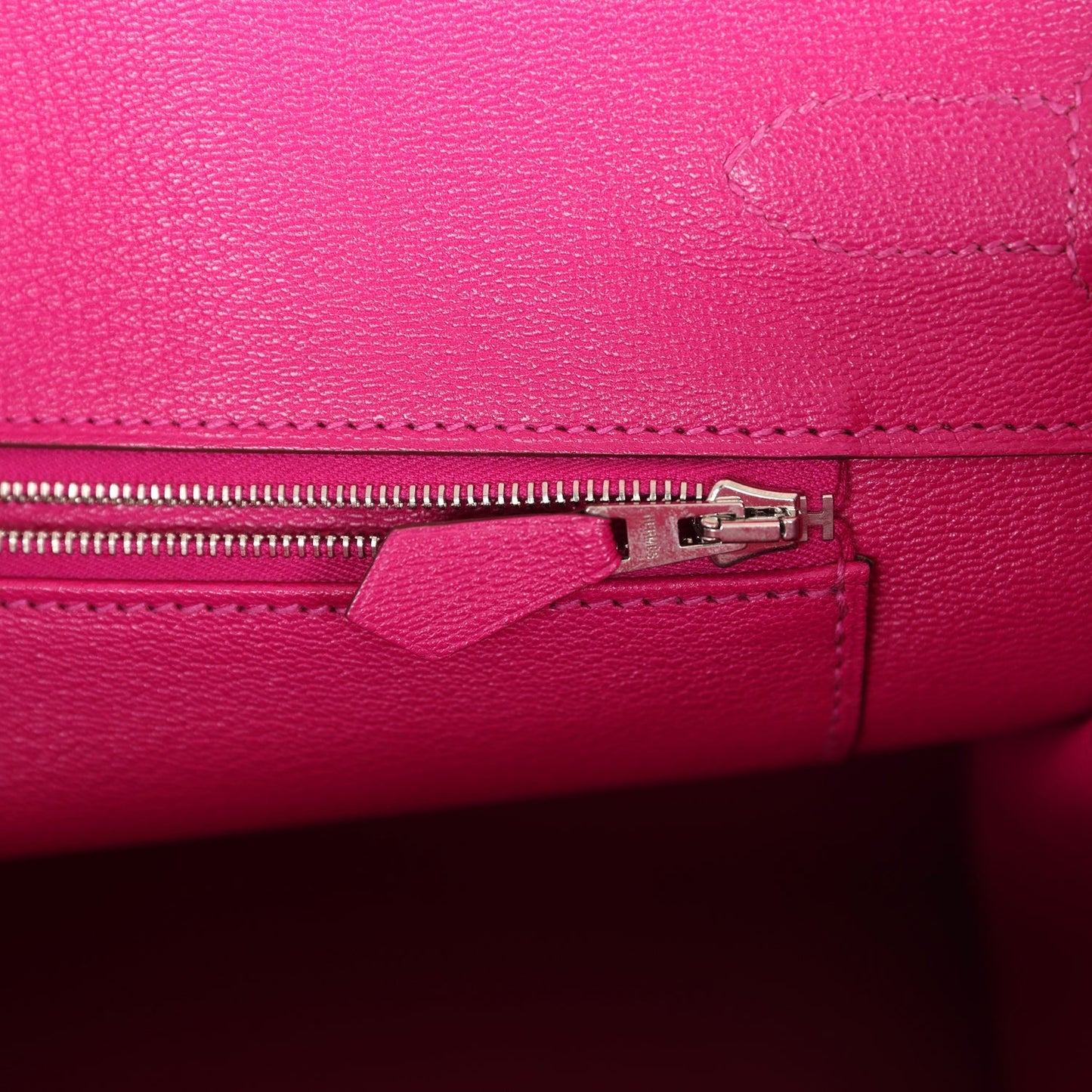 Hermes Birkin 35 Rose Sheherazade Shiny Porosus Crocodile Palladium Hardware